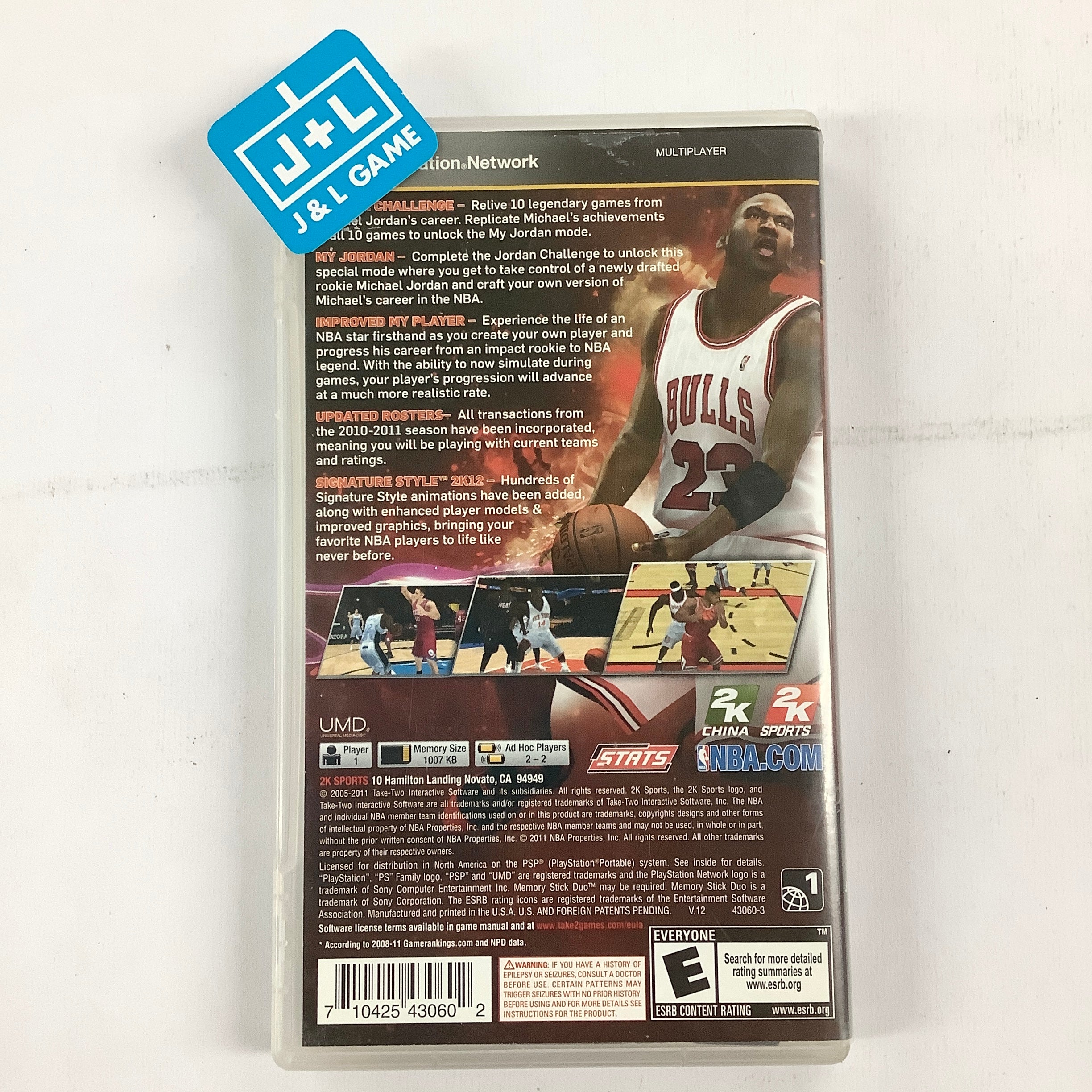 NBA 2K12 - Sony PSP [Pre-Owned] | J&L Game