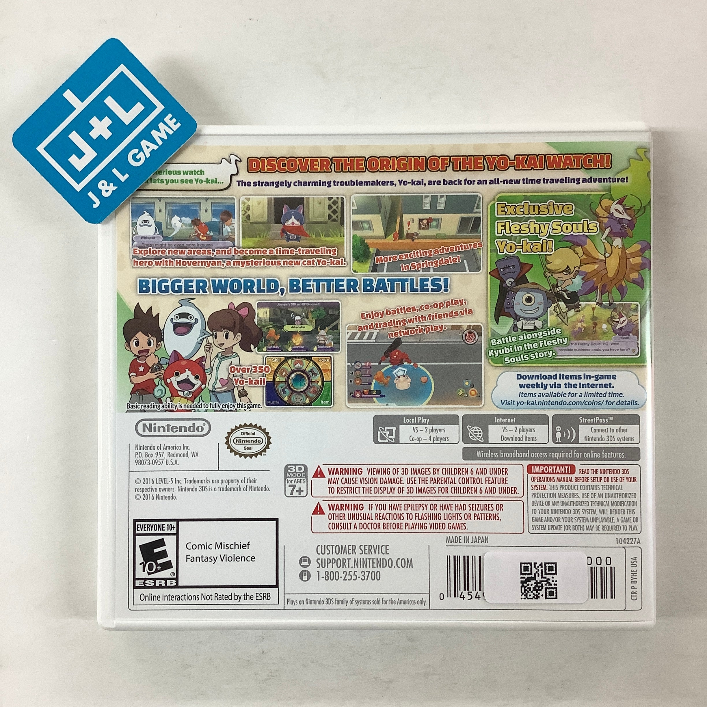 Yo-kai Watch 2: Fleshy Souls - Nintendo 3DS [Pre-Owned] Video Games Nintendo   