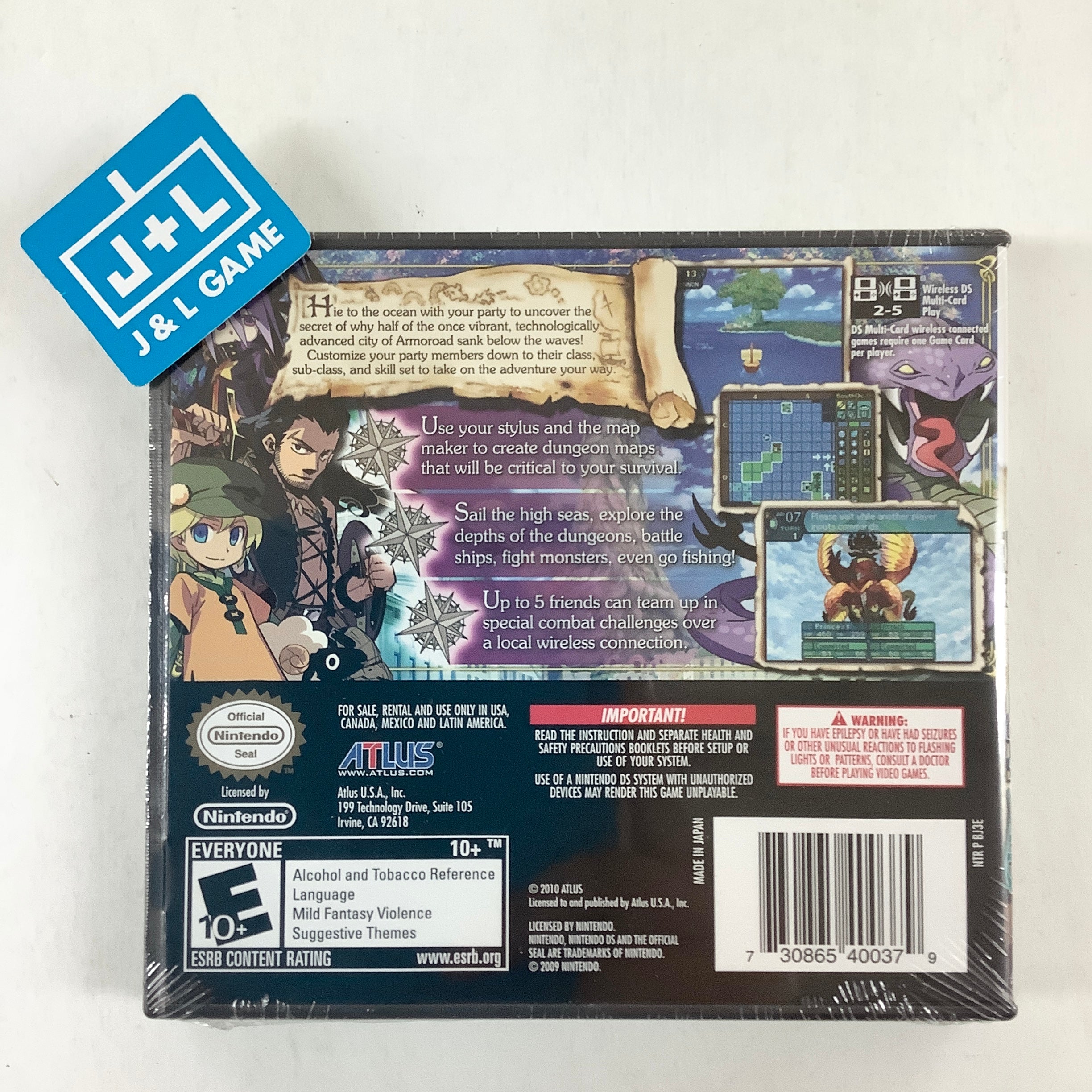 Etrian Odyssey III: The Drowned City - (NDS) Nintendo DS Video Games Atlus   
