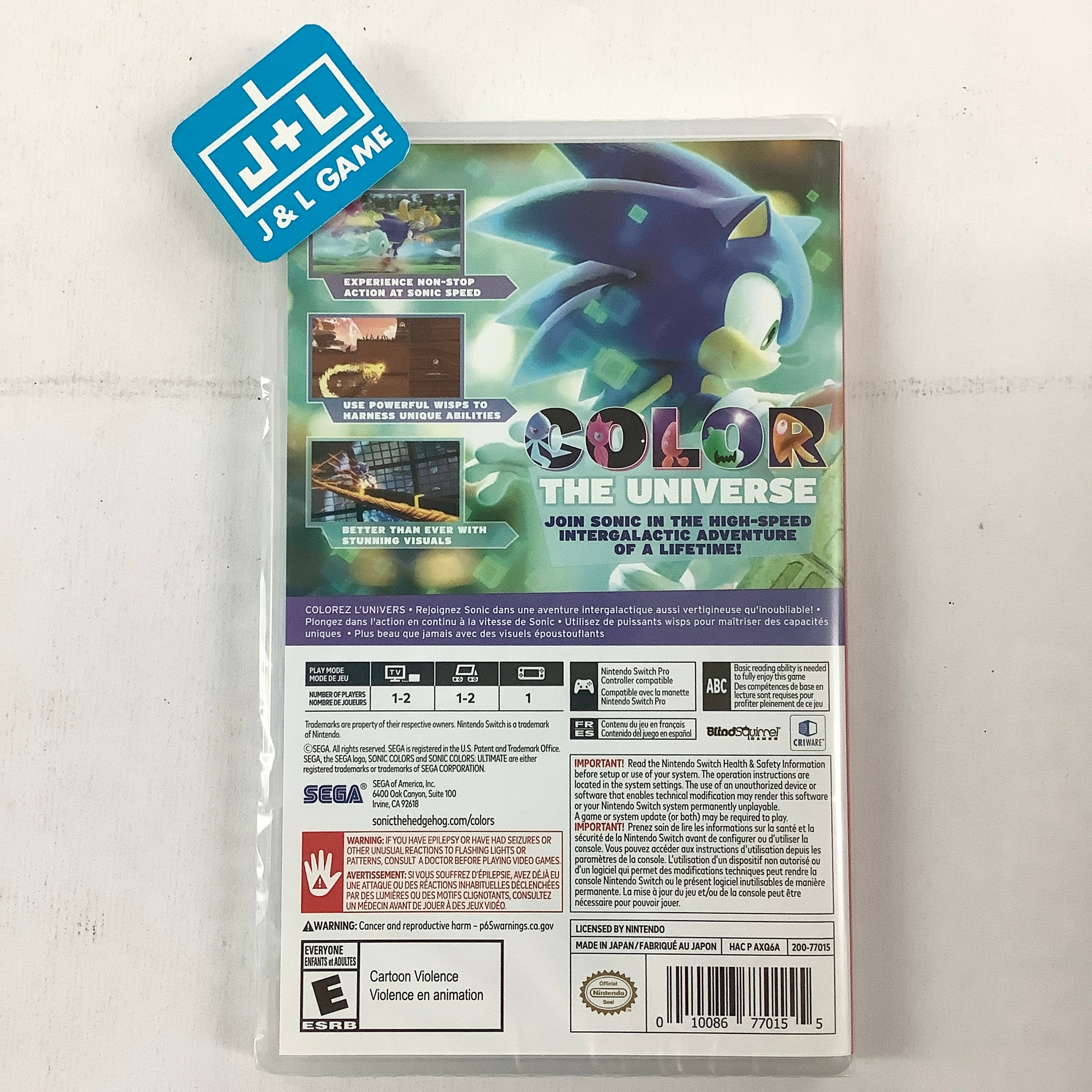Sonic Colors Ultimate - (NSW) Nintendo Switch Video Games SEGA   