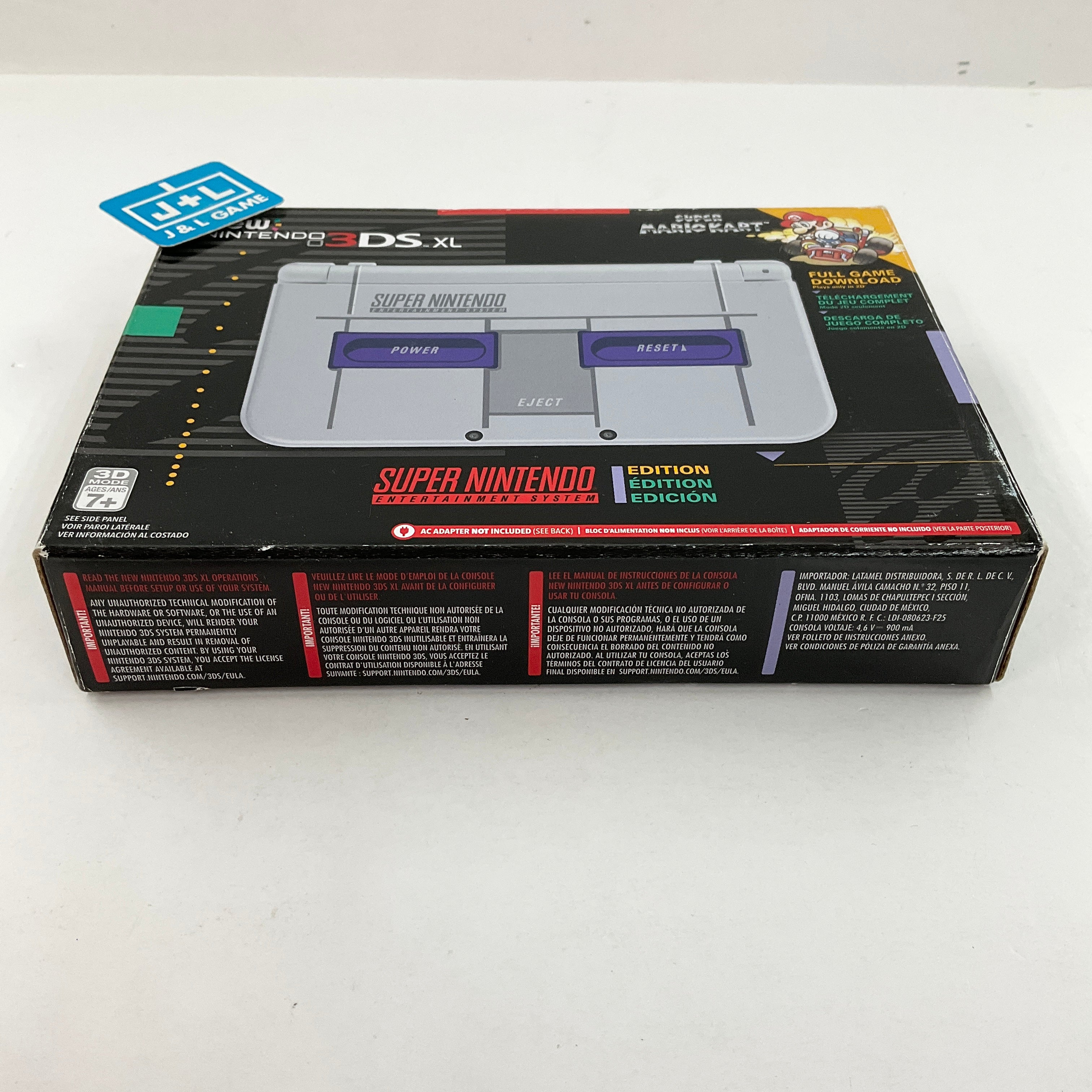New Nintendo 3DS XL Console (Super NES Edition + Super Mario Kart) - Nintendo 3DS [Pre-Owned] Consoles Nintendo   