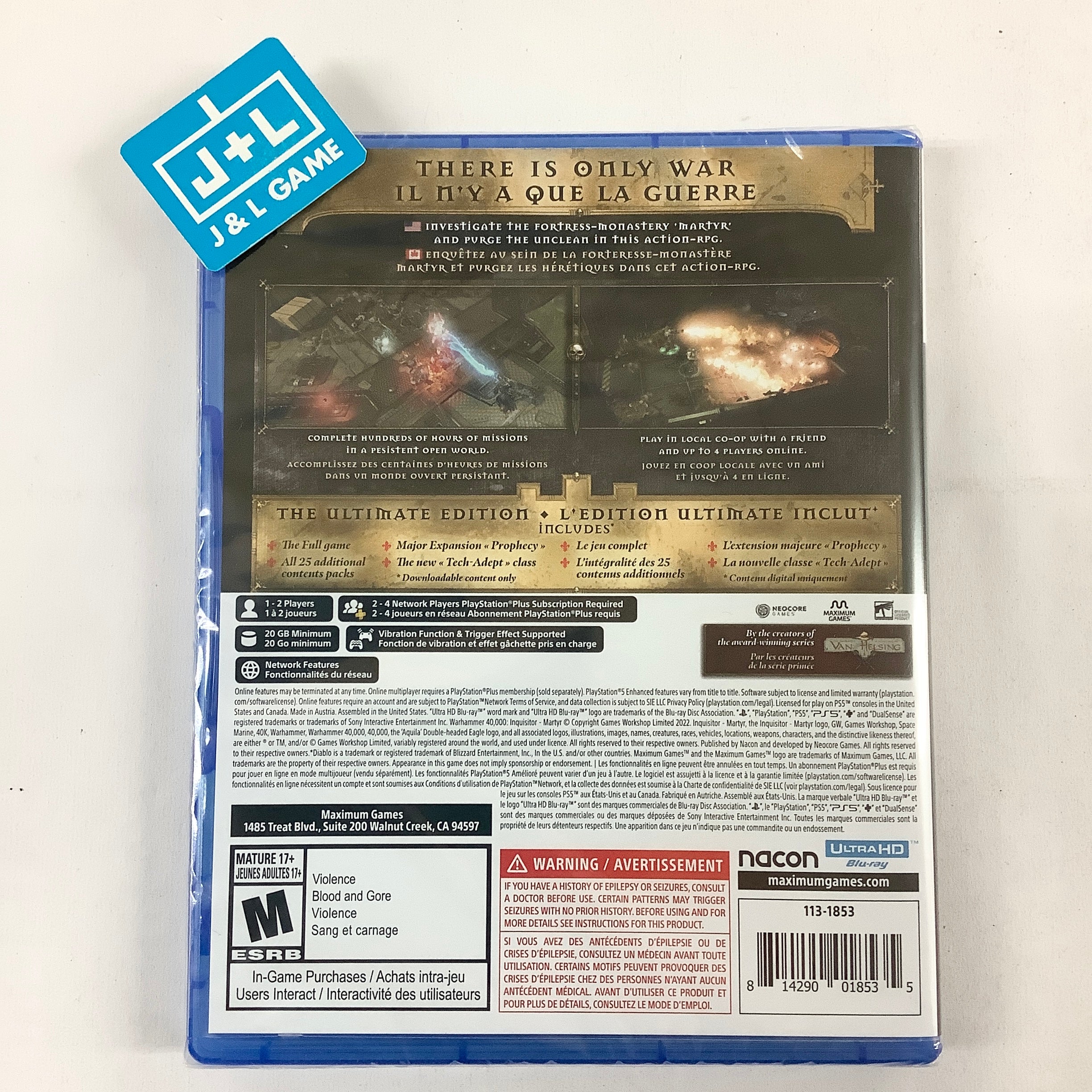 Warhammer 40,000: Inquisitor - Martyr (Ultimate Edition) - (PS5) PlayStation 5 Video Games NACON   