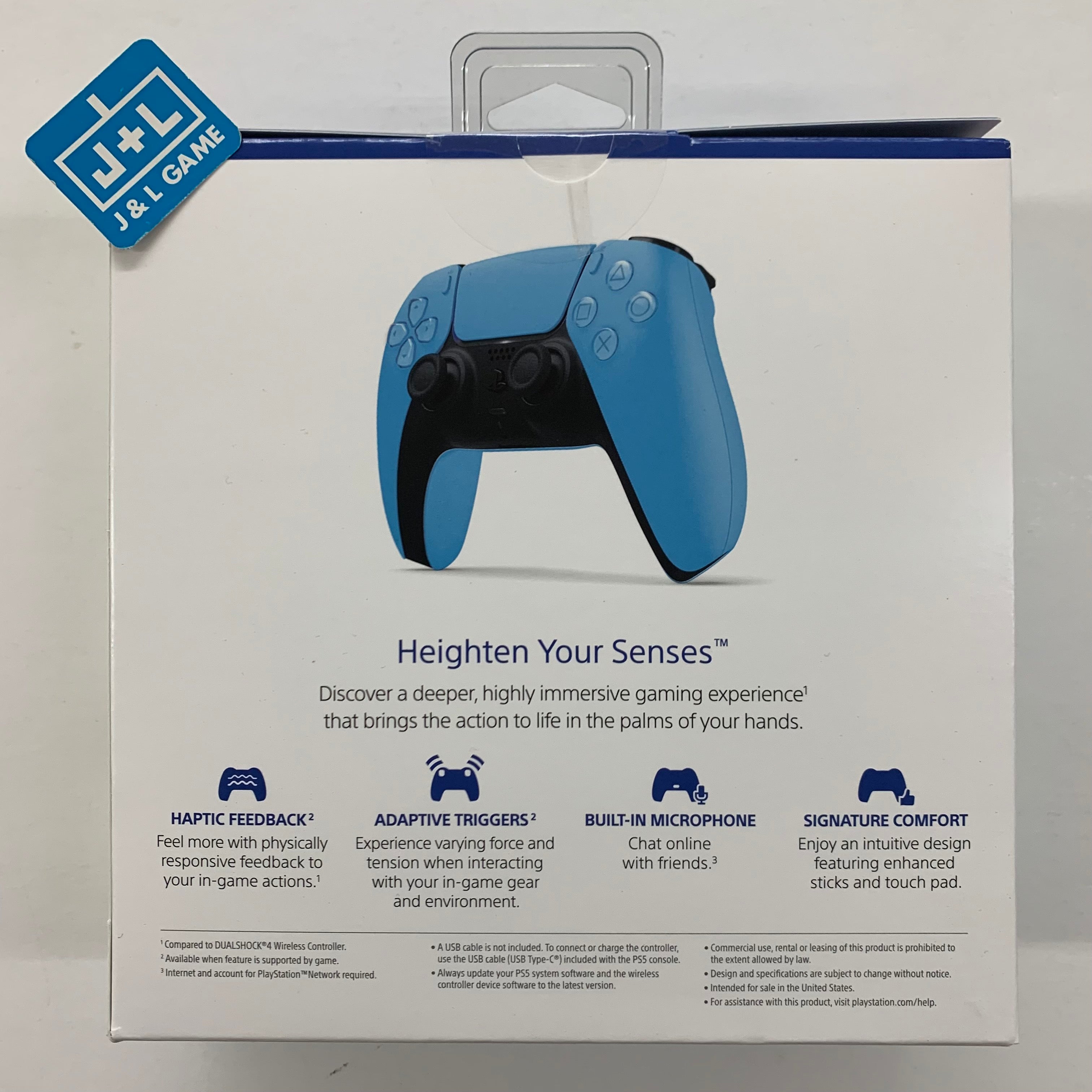 PS5 DUALSENSE スターライトブルー024 Amazon.co.jp: 【純正品】DualSense ワイヤレスコントローラー