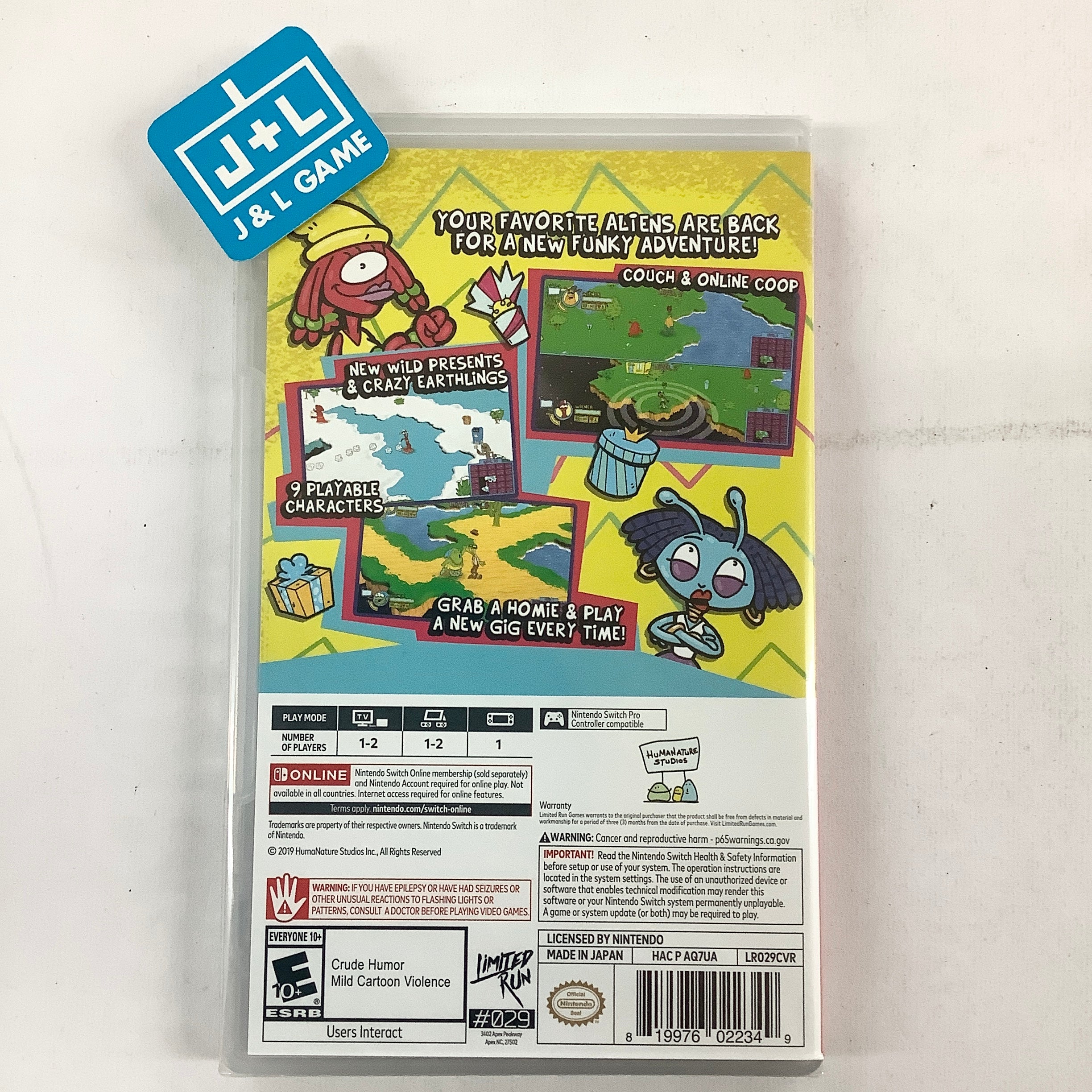 ToeJam & Earl: Back in the Groove! (Limited Run #029) - (NSW) Nintendo Switch Video Games Limited Run Games   