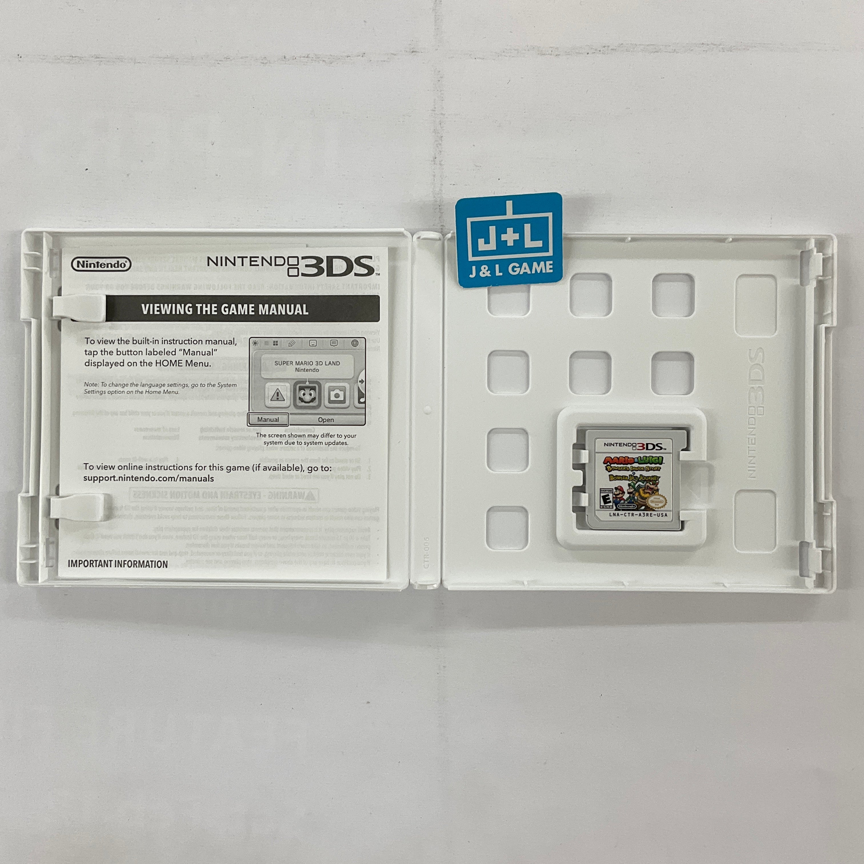 Mario & Luigi: Bowser's Inside Story + Bowser Jr.'s Journey (World Edition) - Nintendo 3DS [Pre-Owned] Video Games Nintendo   