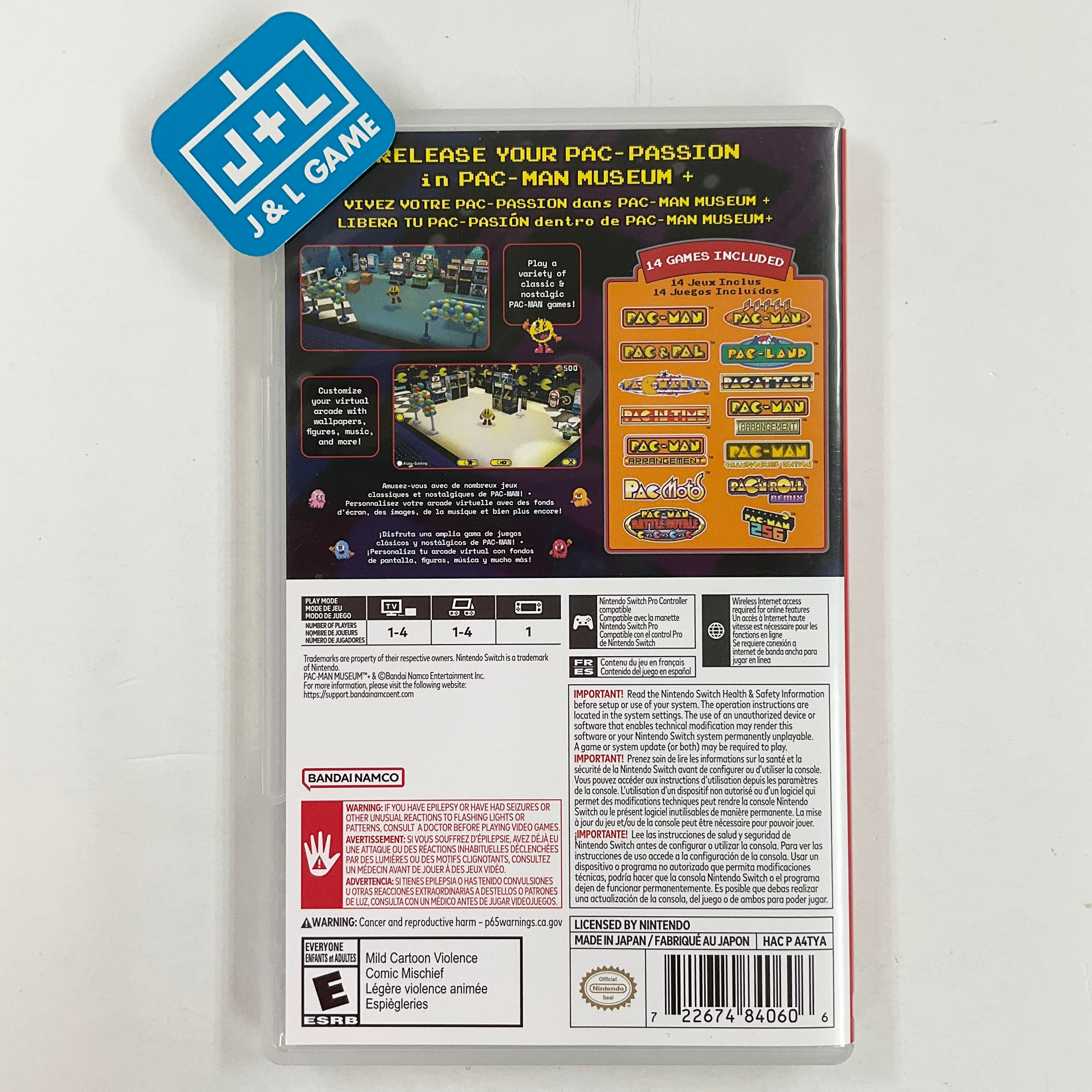 PAC-MAN MUSEUM + - (NSW) Nintendo Switch [UNBOXING] Video Games BANDAI NAMCO Entertainment   