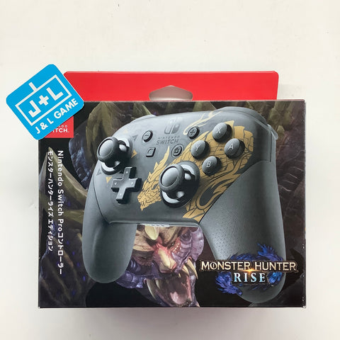 Nintendo Switch Pro Controller (Monster Hunter Rise Edition) - (NSW) Nintendo Switch (Japan Import) Accessories 任天堂   