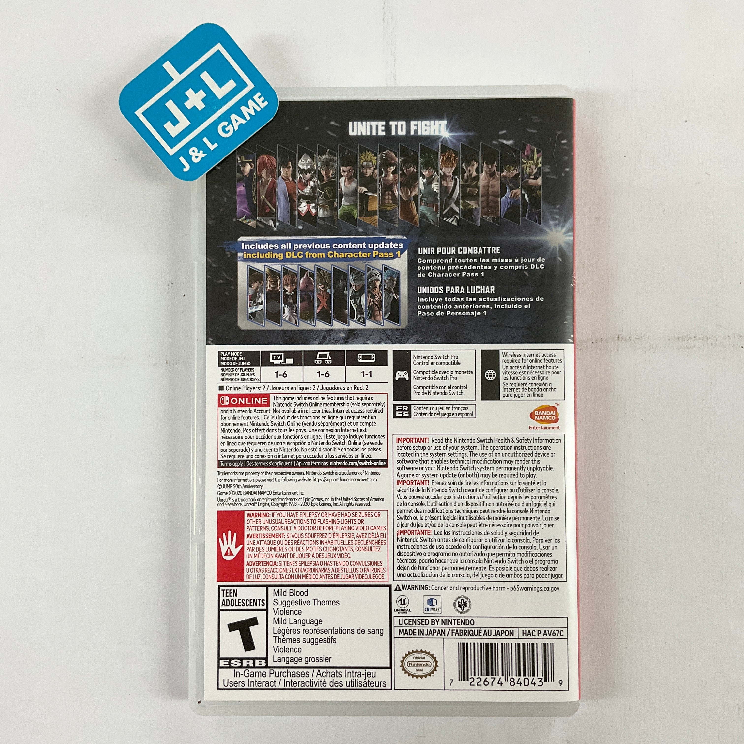 Jump Force Deluxe Edition - (NSW) Nintendo Switch [Pre-Owned] Video Games BANDAI NAMCO Entertainment   