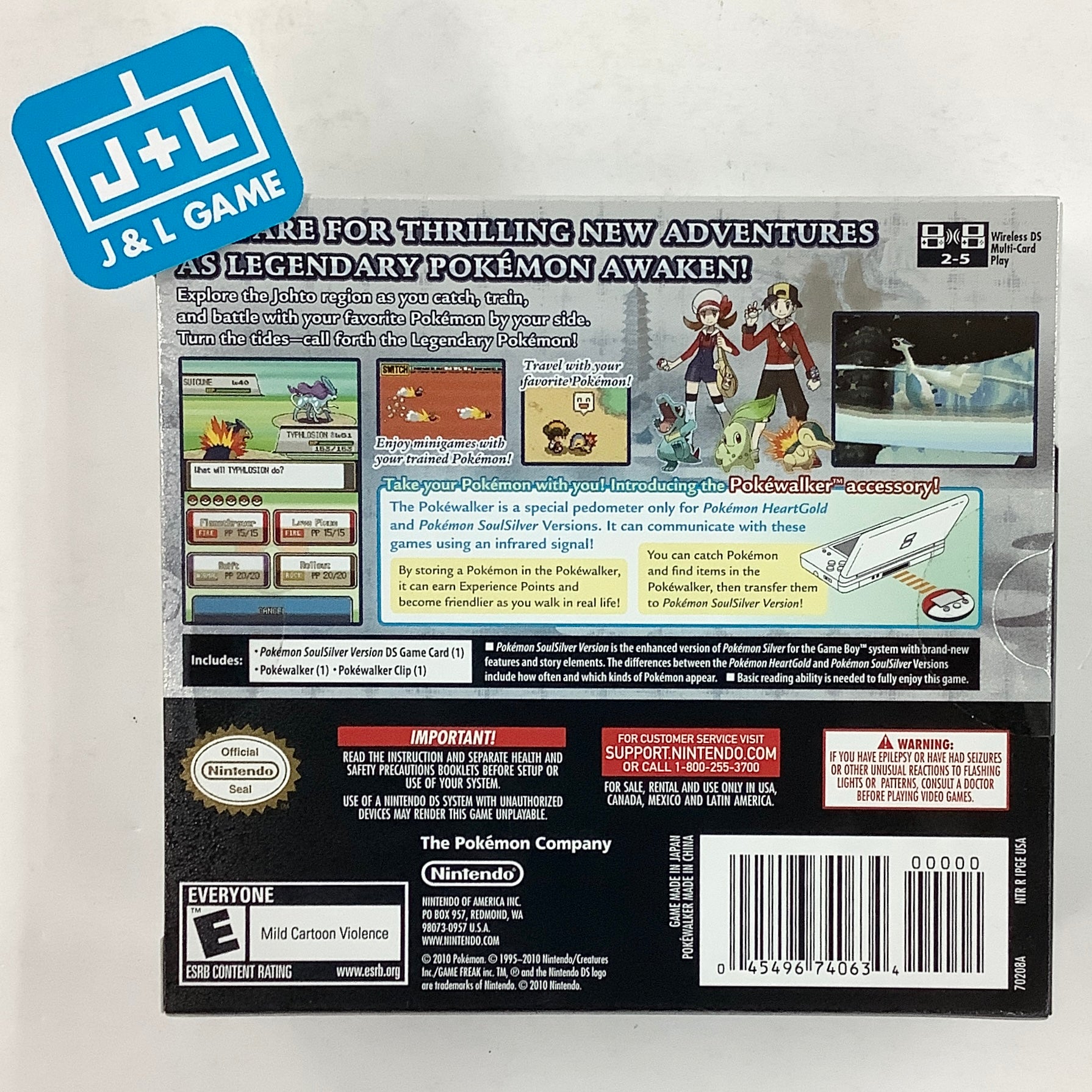 Pokemon SoulSilver Version (#1) - (NDS) Nintendo DS Video Games Nintendo   