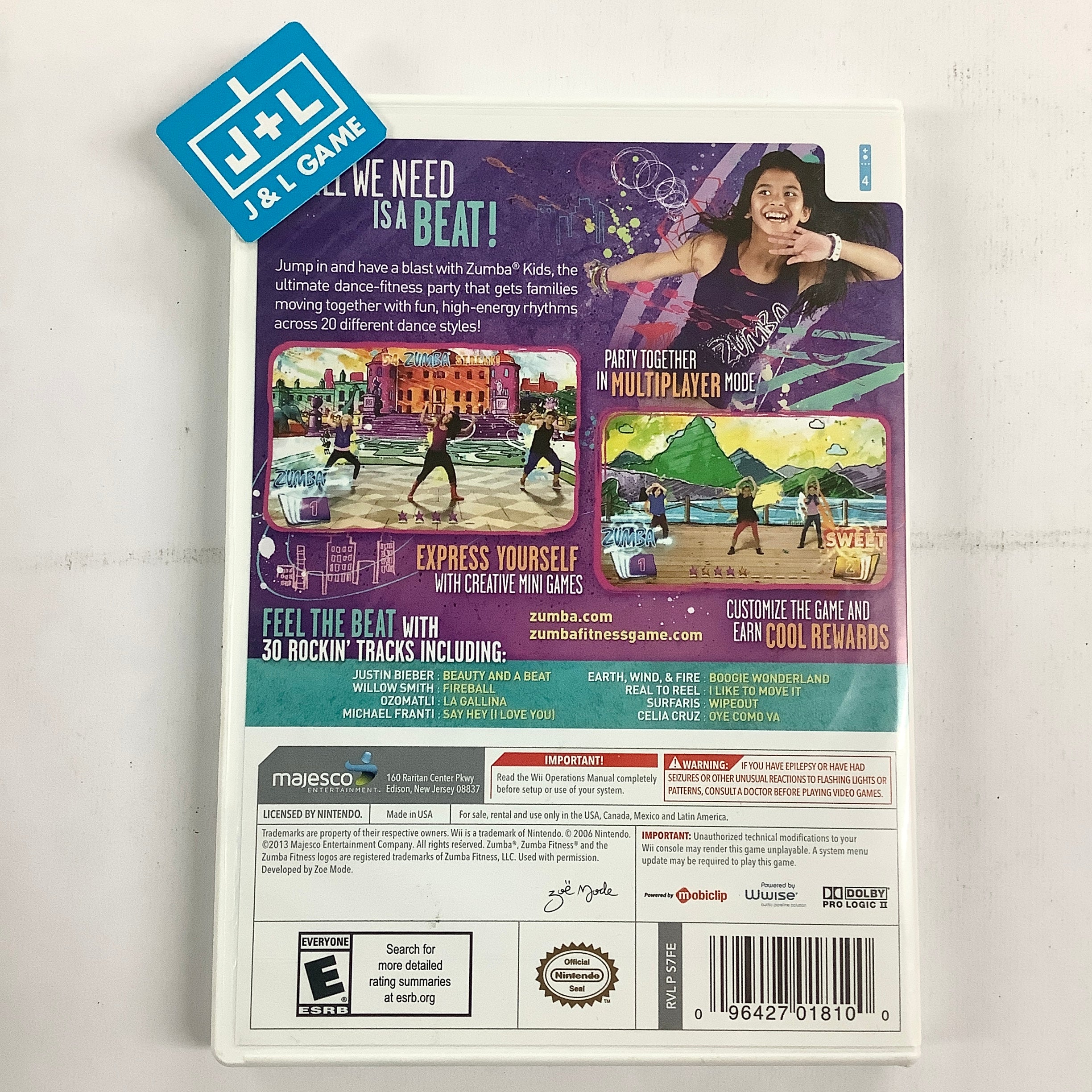 Zumba Kids - Nintendo Wii [Pre-Owned] Video Games Majesco   