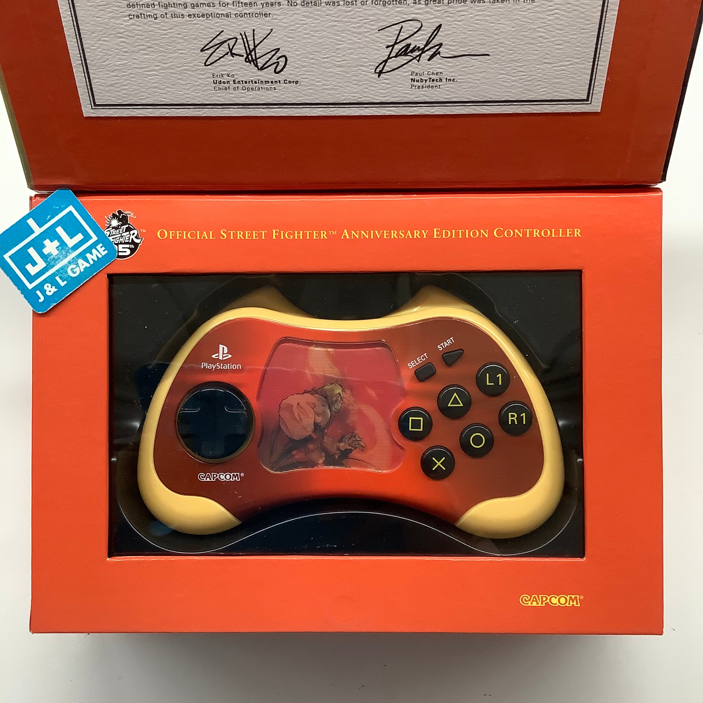 PlayStation 2 Street Fighter 15th Anniversary Edition Controller ( KEN ) - (PS2) PlayStation 2 ( European Import ) Accessories Capcom   