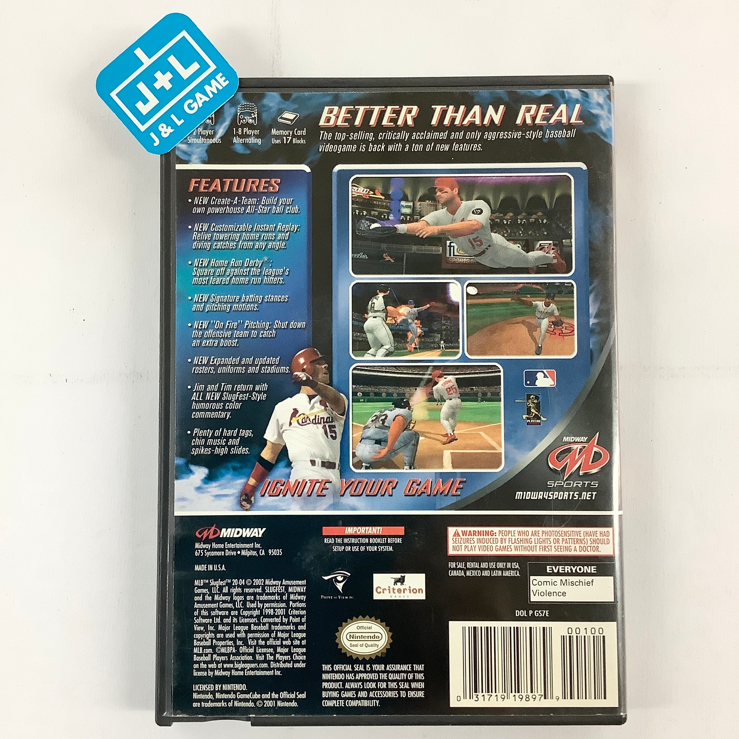 MLB Slugfest 20-04 - (GC) GameCube [Pre-Owned] Video Games Midway   