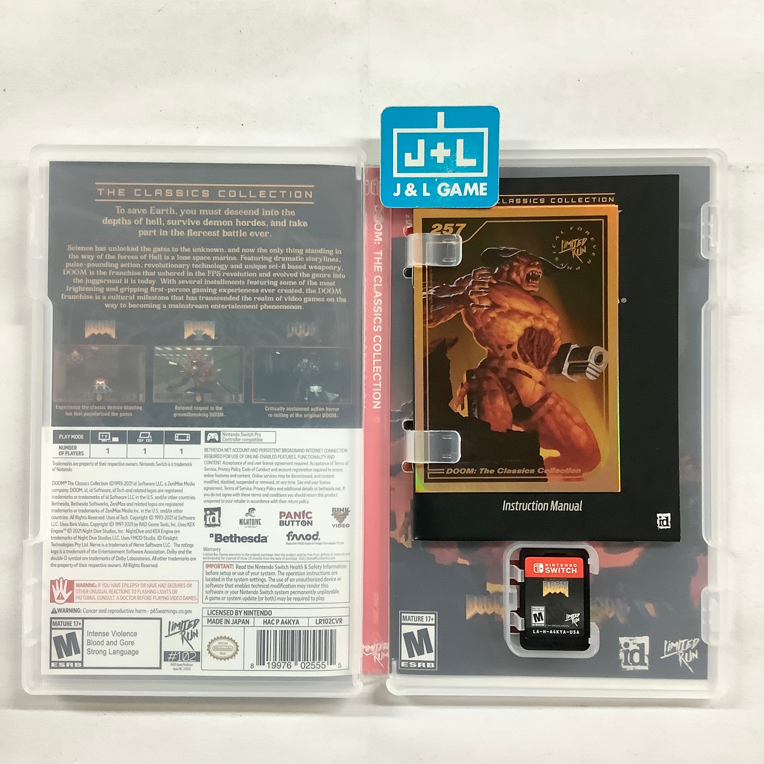 Doom: The Classics Collection (Limited Run #102) - (NSW) Nintendo Switch [Pre-Owned] Video Games Limited Run Games   