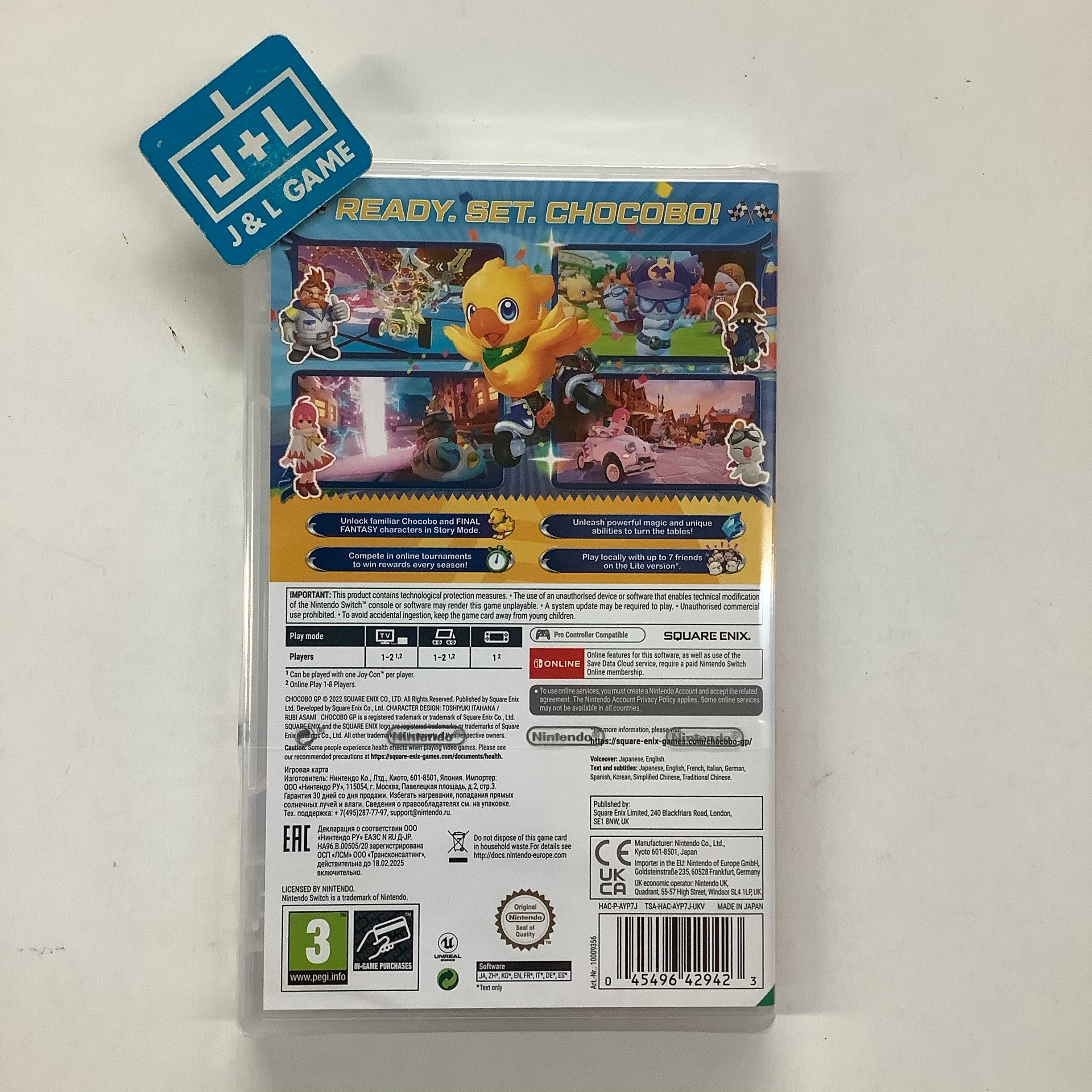 Chocobo GP - (NSW) Nintendo Switch (European Import) Video Games Nintendo   