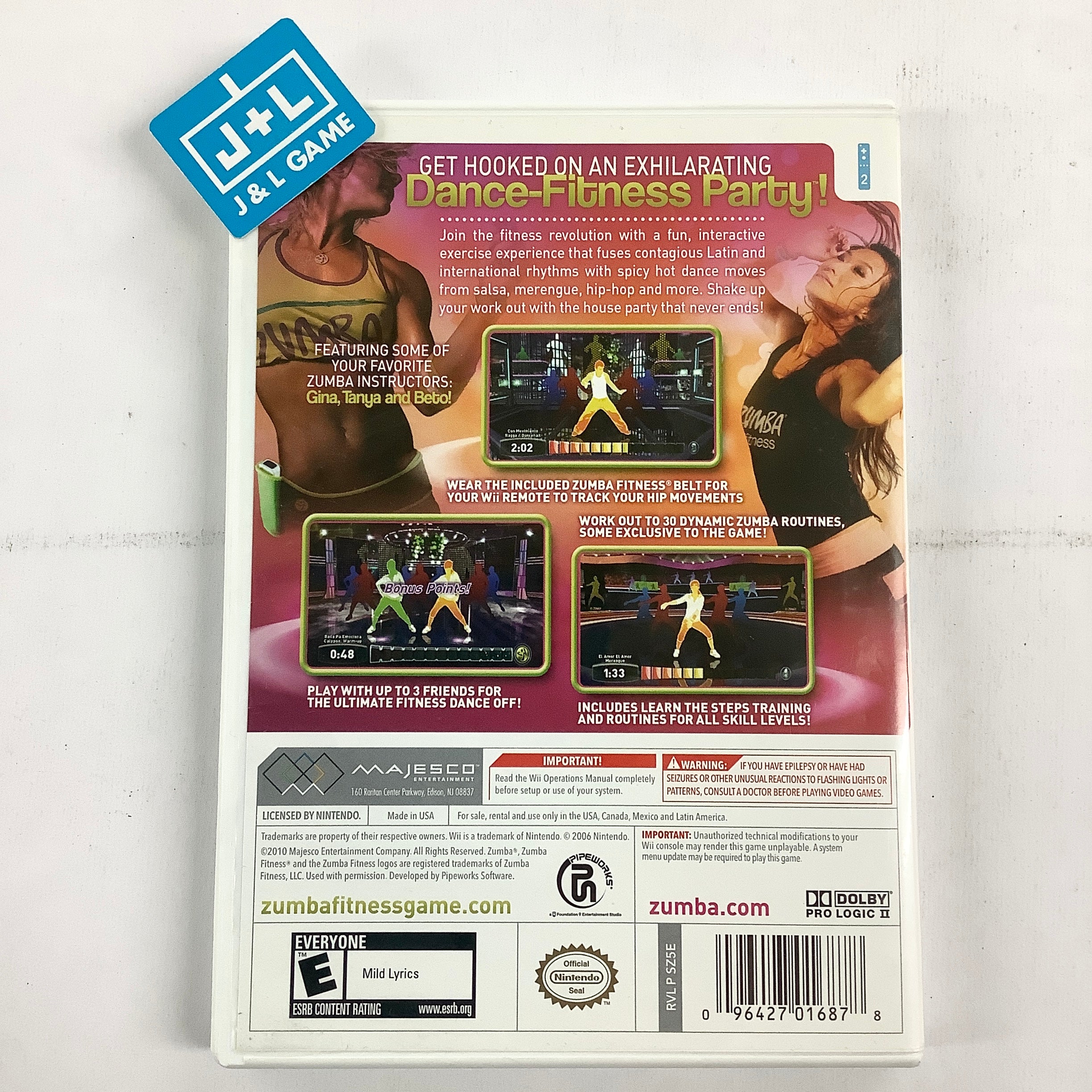 Zumba Fitness: Join the Party - Nintendo Wii [Pre-Owned] Video Games Majesco   