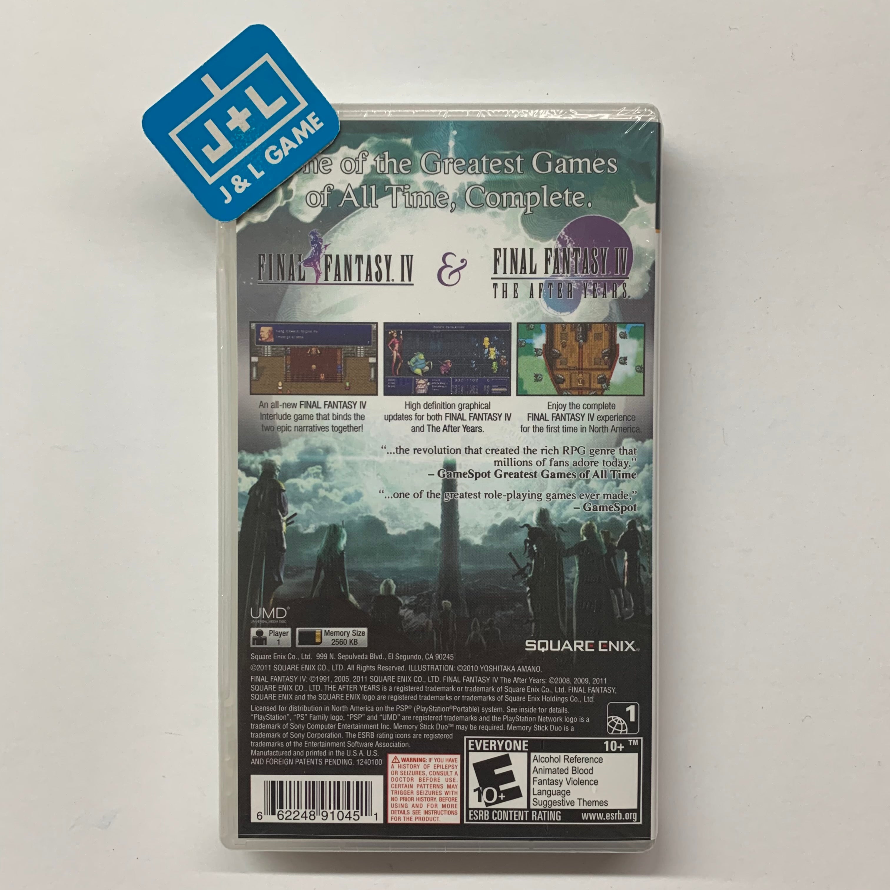 Final Fantasy IV: The Complete Collection - Sony PSP Video Games Square Enix   
