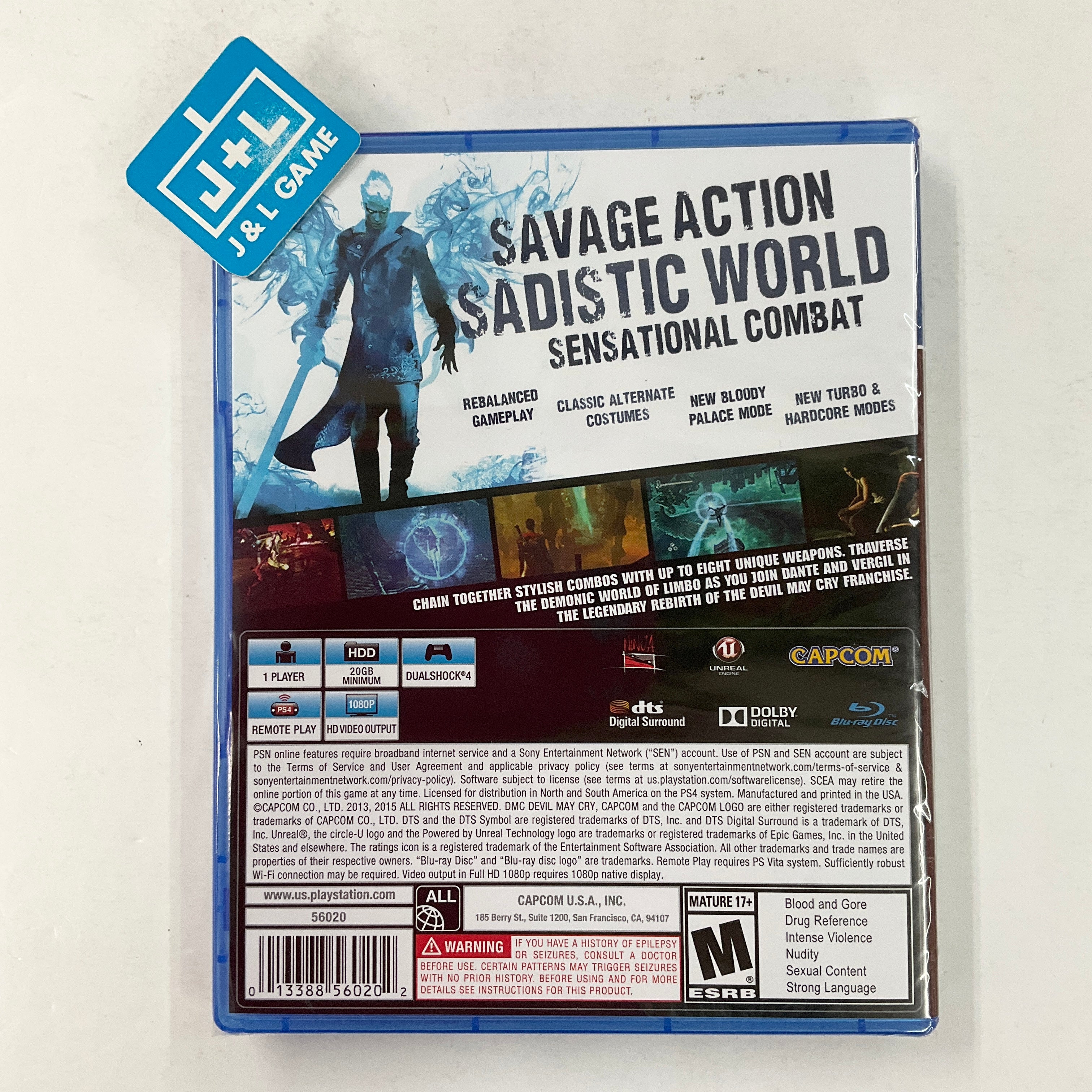 DmC: Devil May Cry Definitive Edition - (PS4) PlayStation 4 Video Games Capcom   