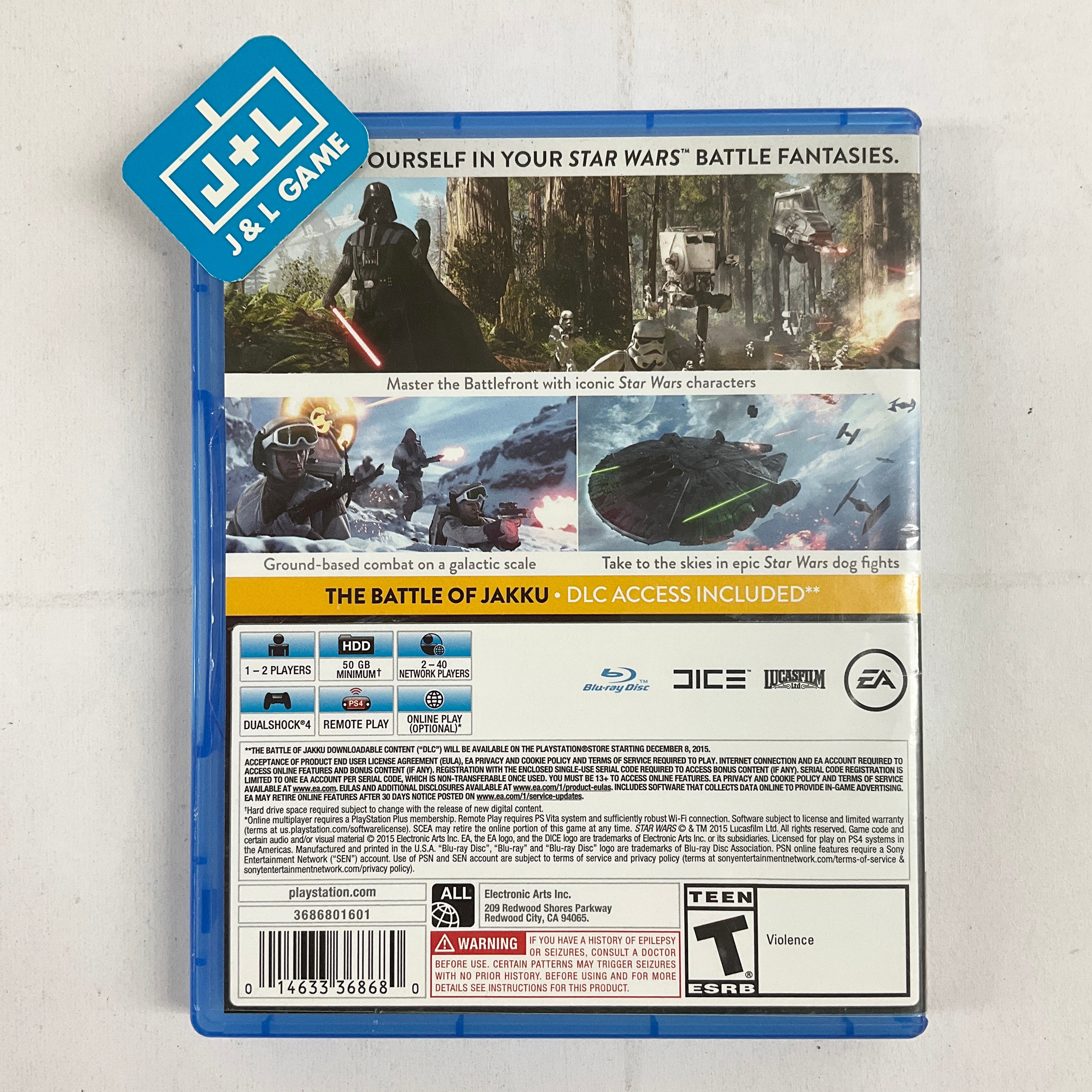 Star Wars Battlefront - (PS4) PlayStation 4 [Pre-Owned] Video Games Electronic Arts   
