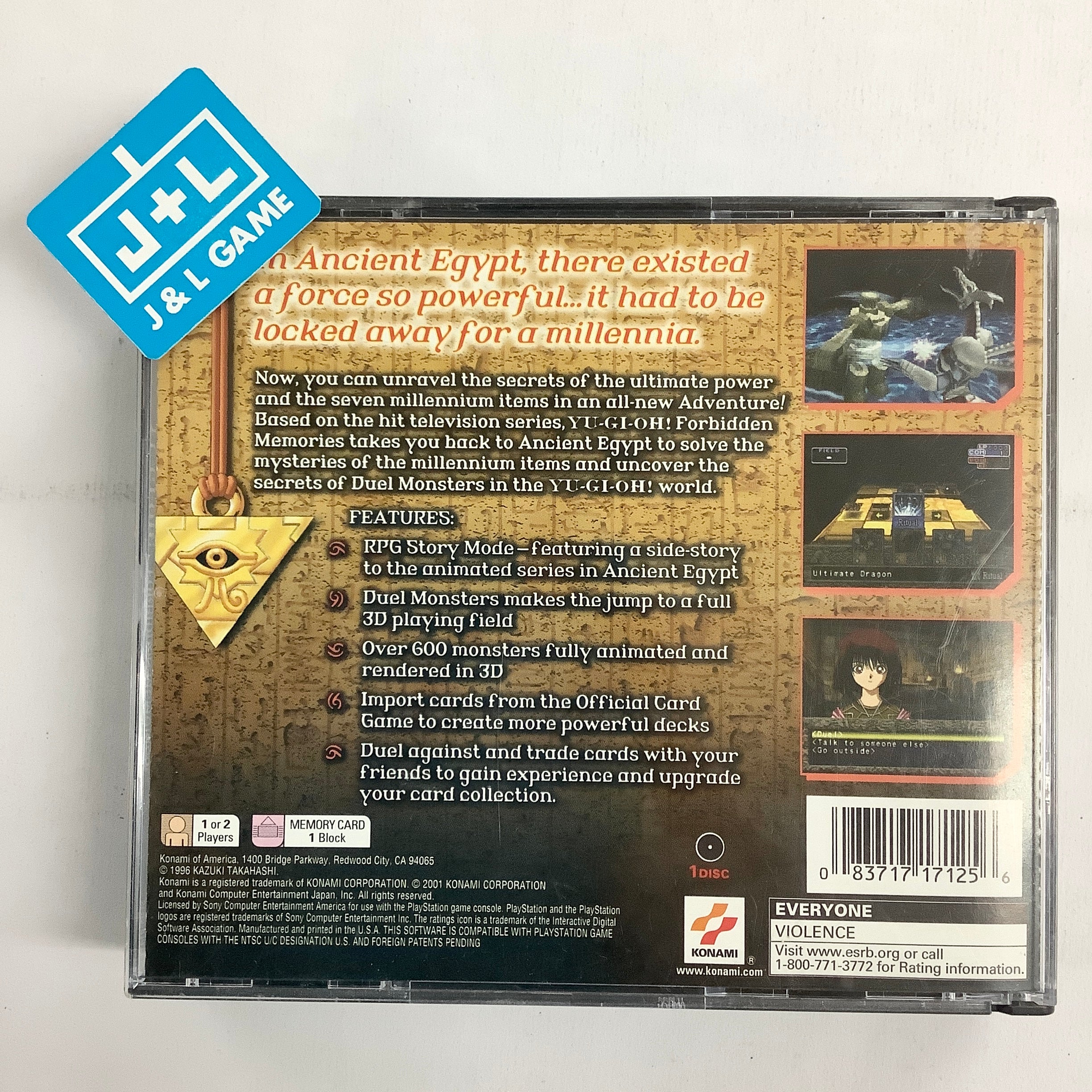 Yu-Gi-Oh! Forbidden Memories - (PS1) PlayStation 1 [Pre-Owned] Video Games Konami   