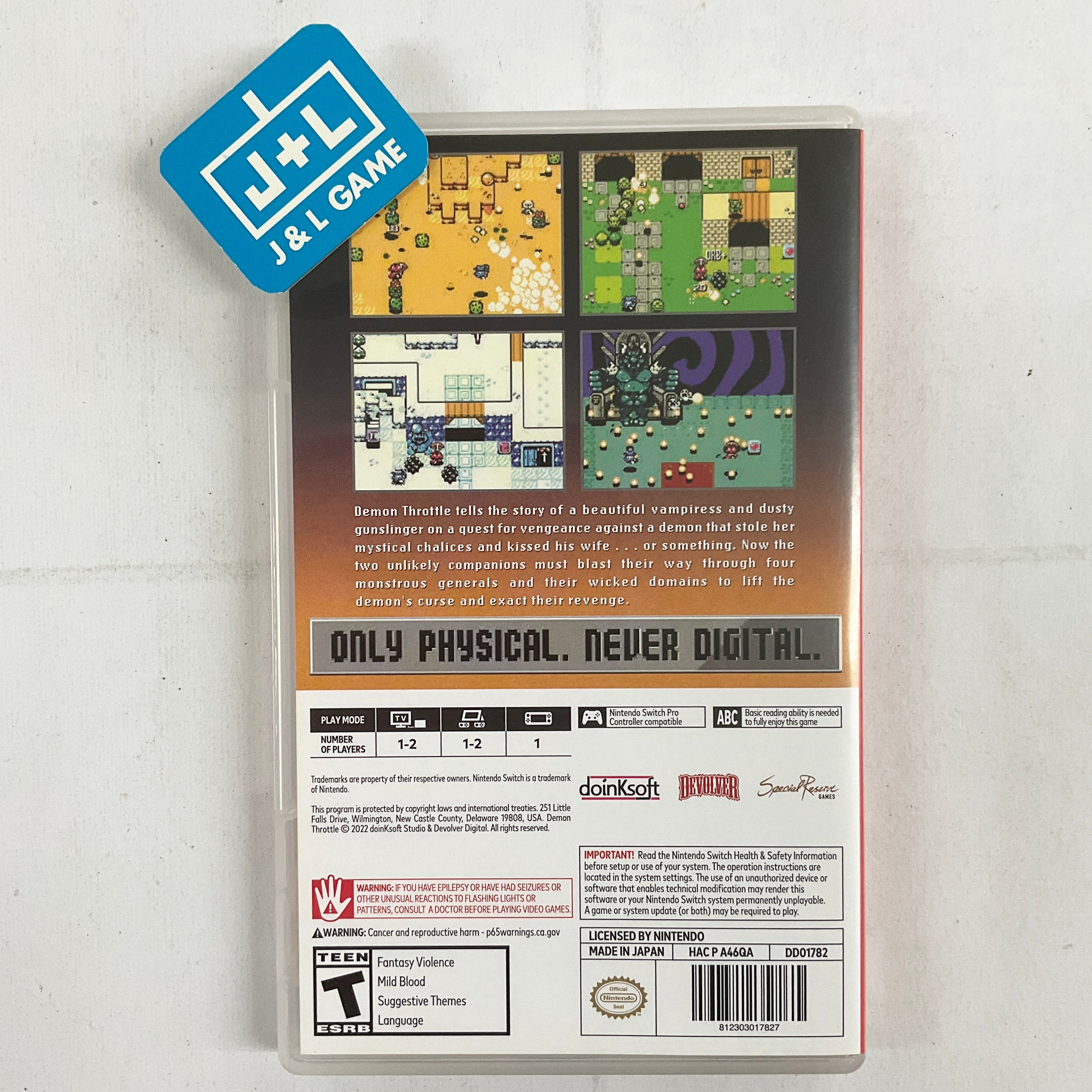 Demon Throttle - (NSW) Nintendo Switch [Pre-Owned] Video Games Devolver Digital   