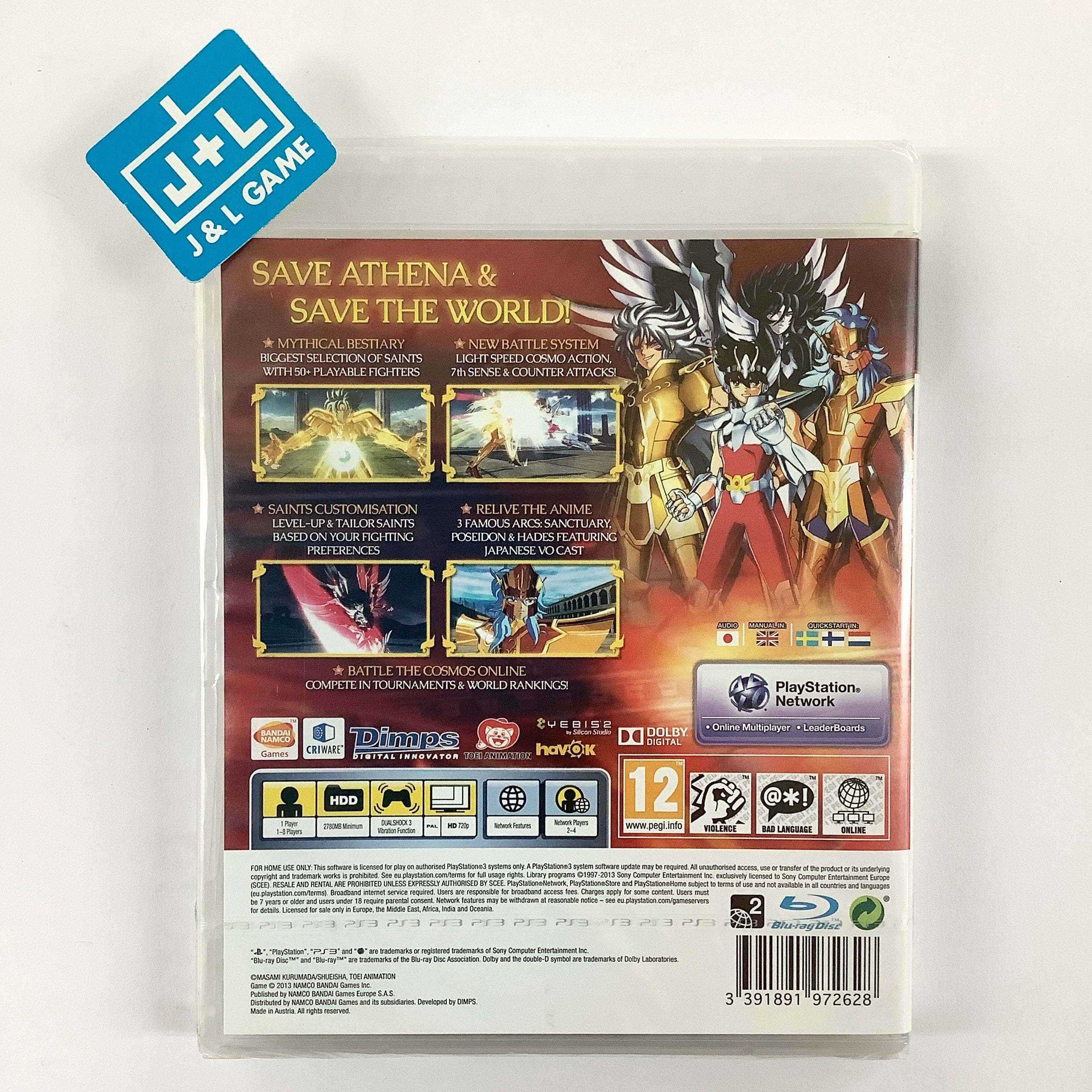 Saint Seiya: Brave Soldiers - (PS3) PlayStation 3 (European Import) Video Games Bandai Namco Games   