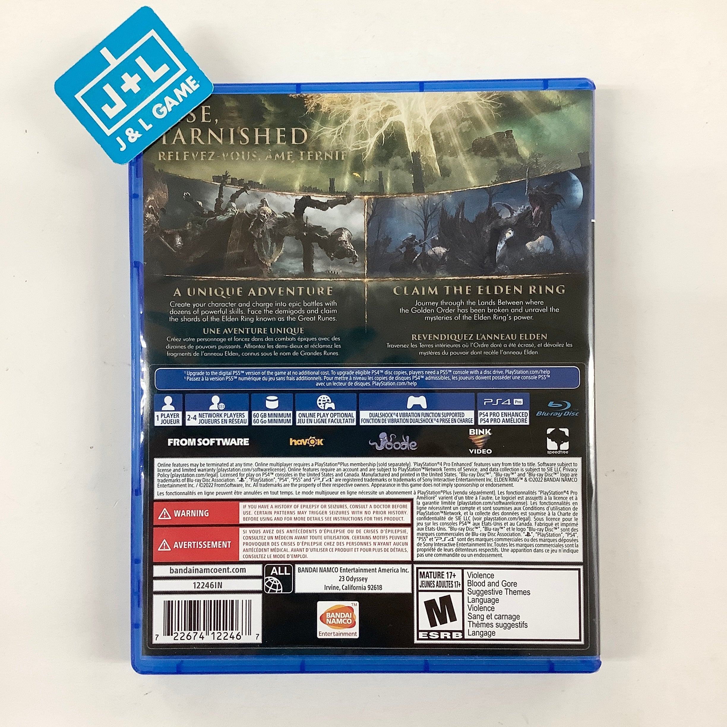 Elden Ring - (PS4) PlayStation 4 [Pre-Owned] Video Games BANDAI NAMCO Entertainment   