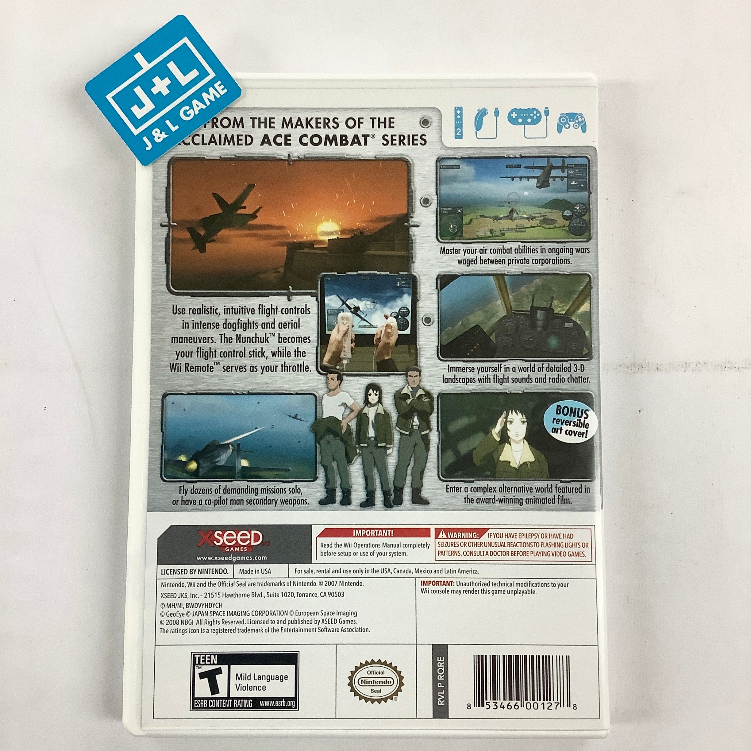 The Sky Crawlers: Innocent Aces - Nintendo Wii [Pre-Owned] Video Games XSEED Games   