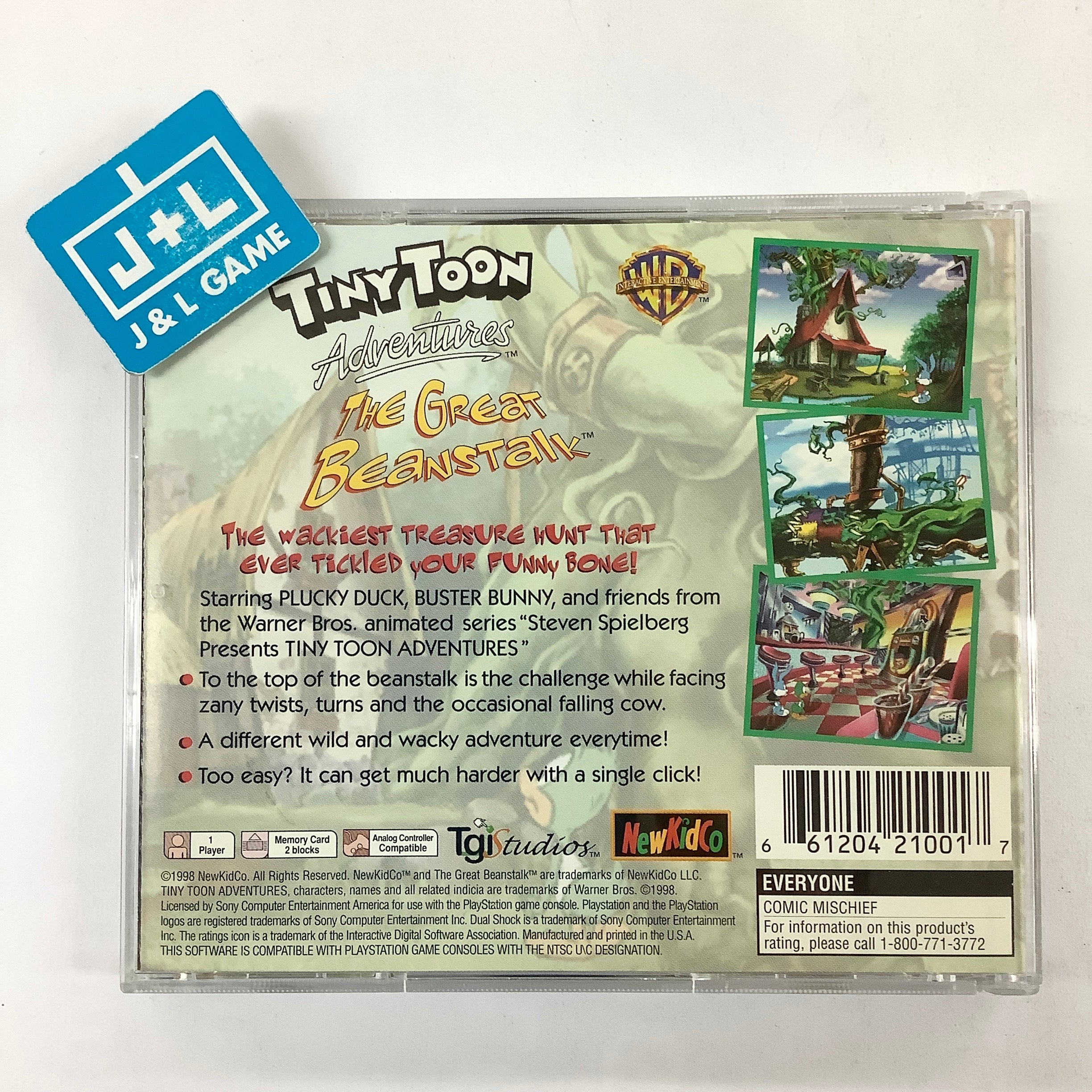 Tiny Toon Adventures: The Great Beanstalk - (PS1) PlayStation 1 [Pre-Owned] Video Games NewKidCo   