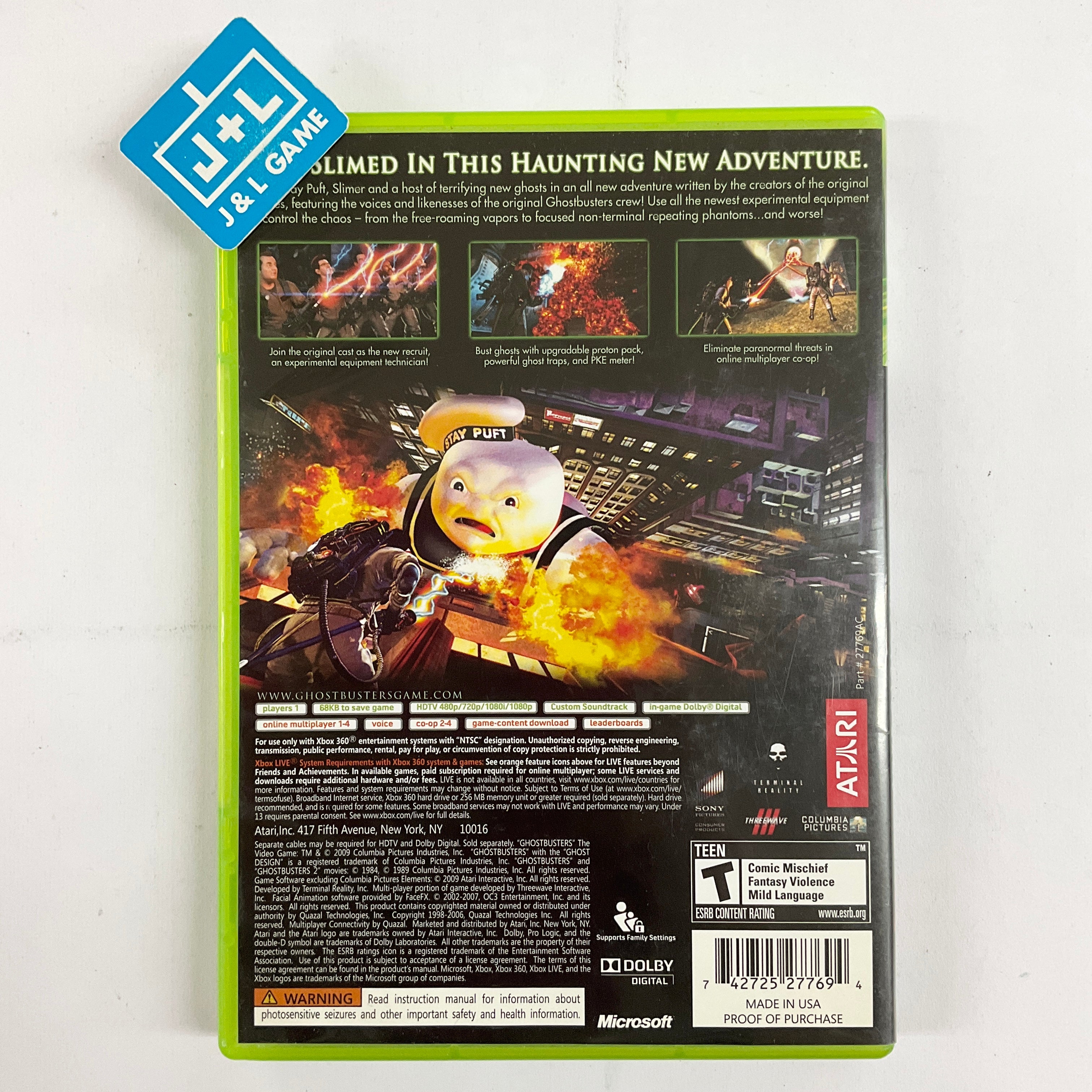 Ghostbusters: The Video Game - Xbox 360 [Pre-Owned] Video Games Atari SA   