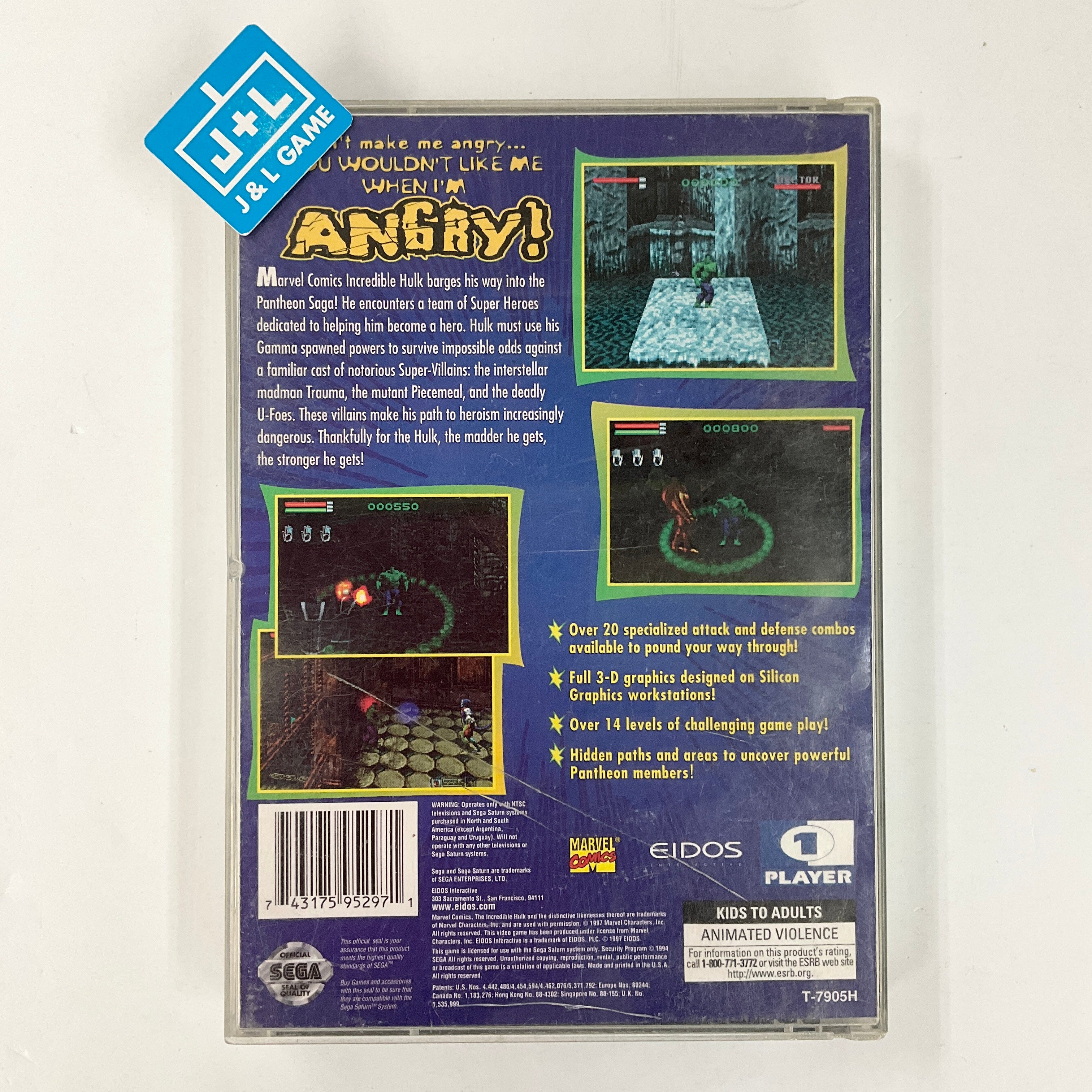 The Incredible Hulk: The Pantheon Saga - (SS) SEGA Saturn [Pre