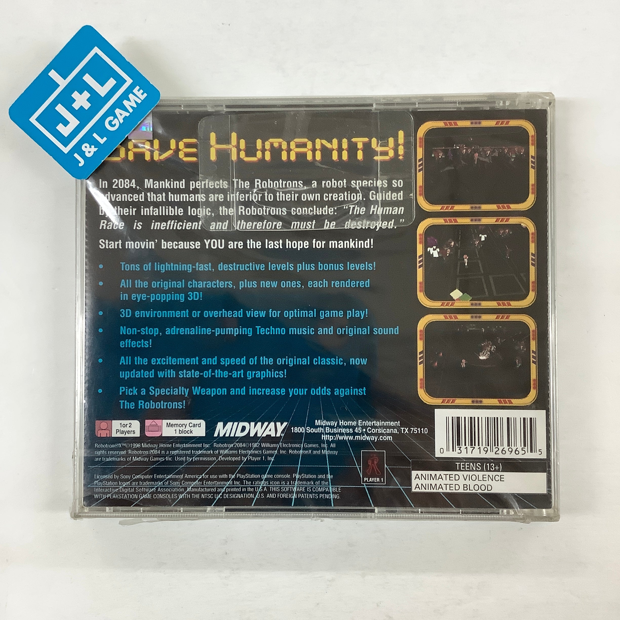 Robotron X - (PS1) PlayStation 1 | J&L Game