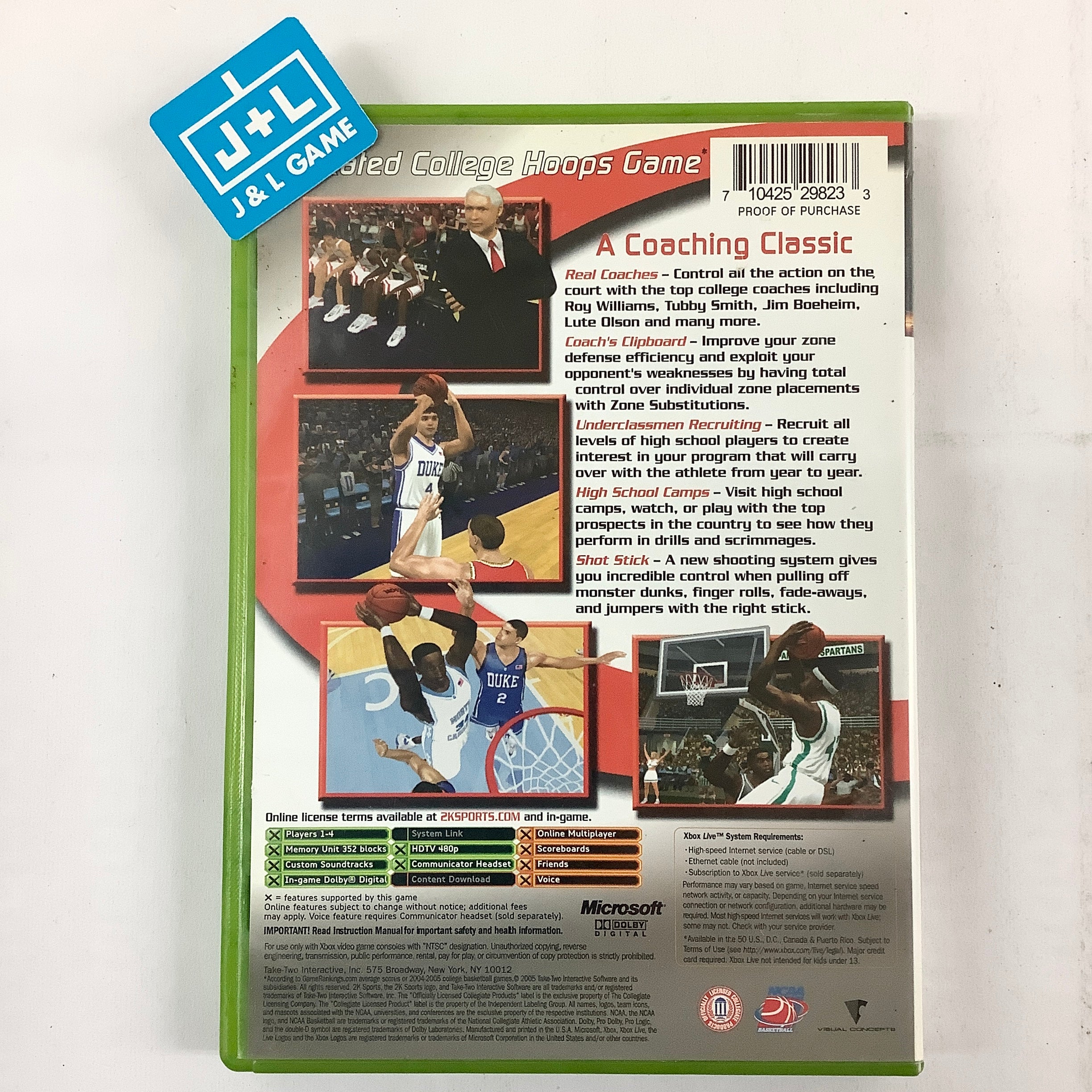 College Hoops 2K6 - (XB) Xbox [Pre-Owned] Video Games 2K Sports   