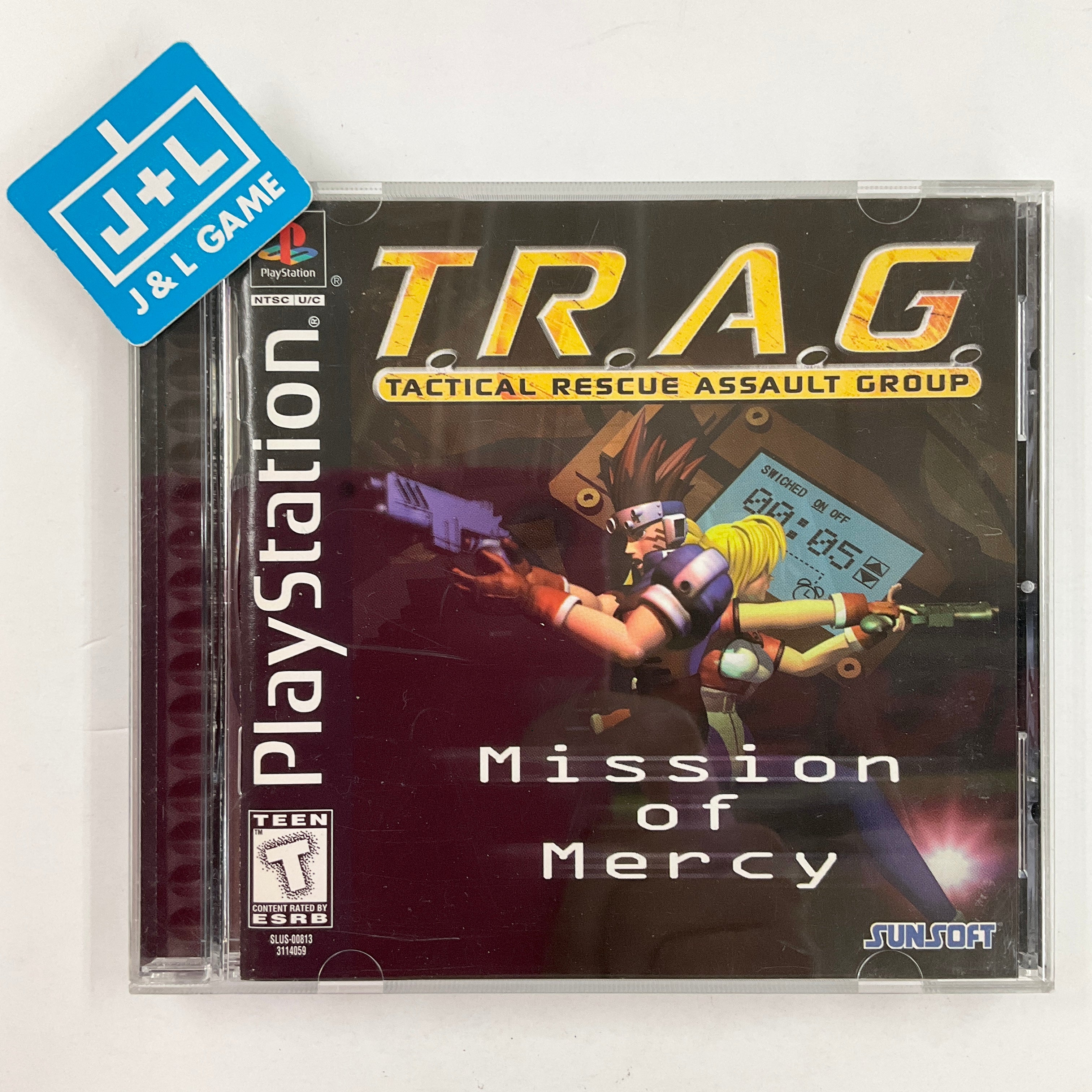 T.R.A.G. - Tactical Rescue Assault Group: Mission of Mercy - (PS1) PlayStation 1 [Pre-Owned] Video Games SunSoft   