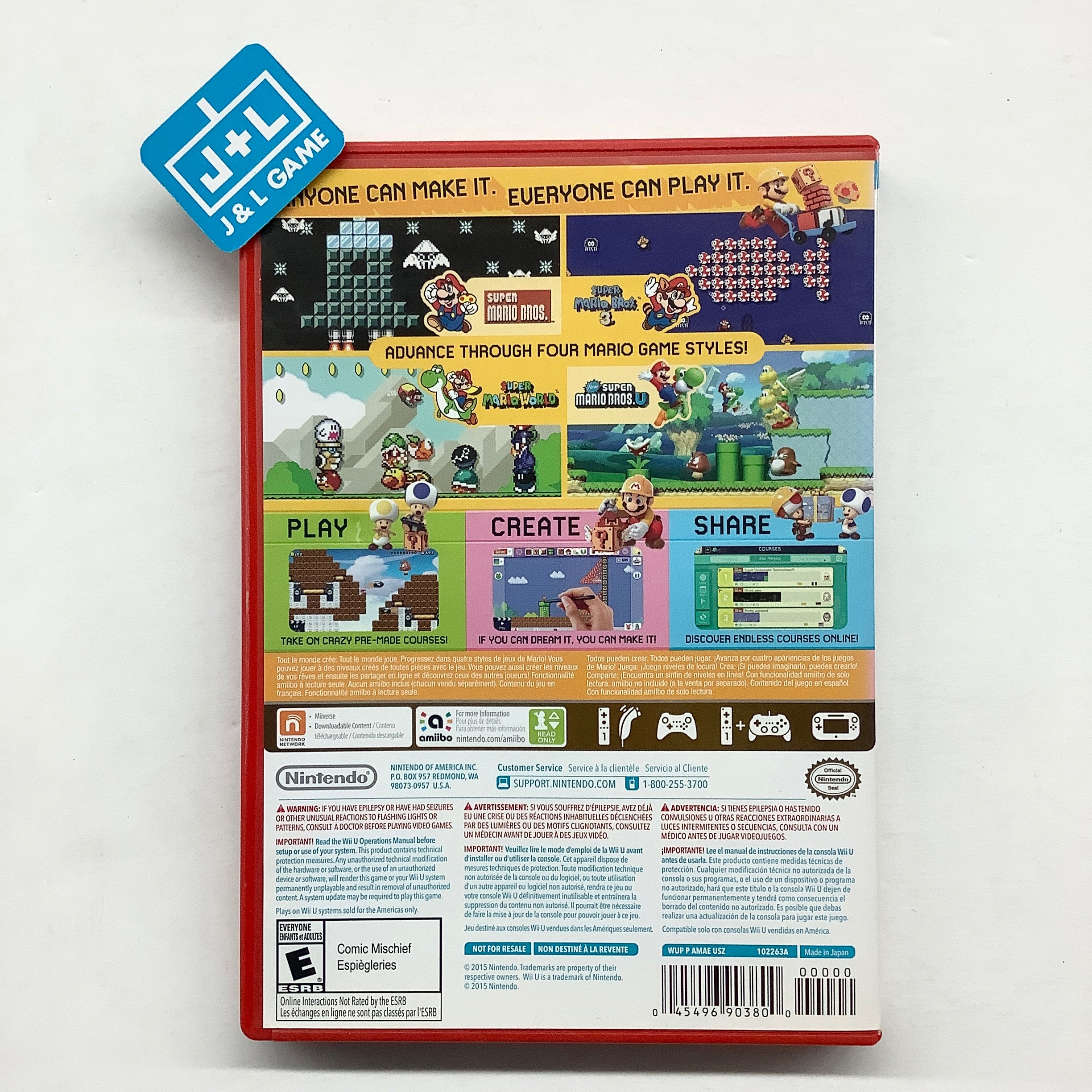 Super Mario Maker - Nintendo Wii U [Pre-Owned] Video Games Nintendo   