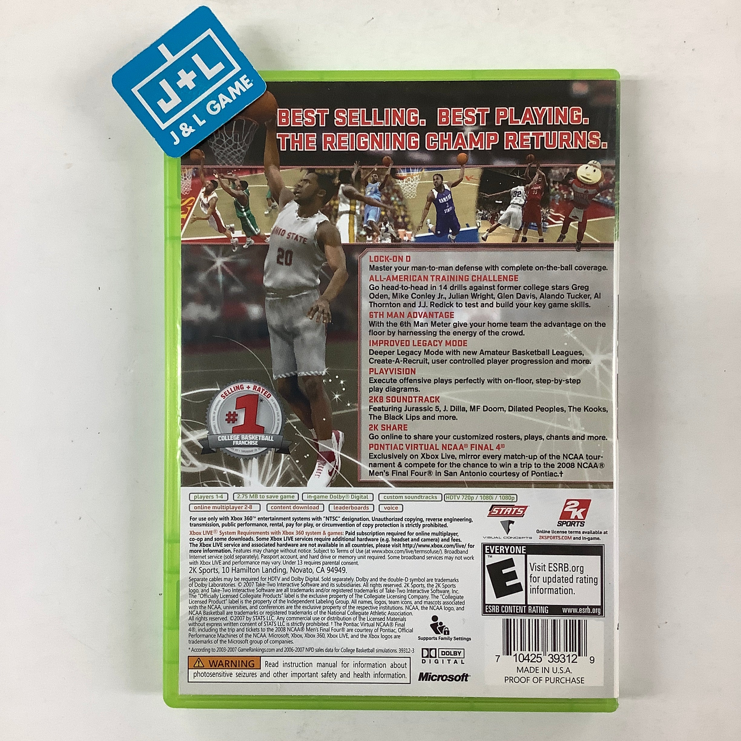 College Hoops 2K8 - Xbox 360 [Pre-Owned] Video Games 2K Sports   