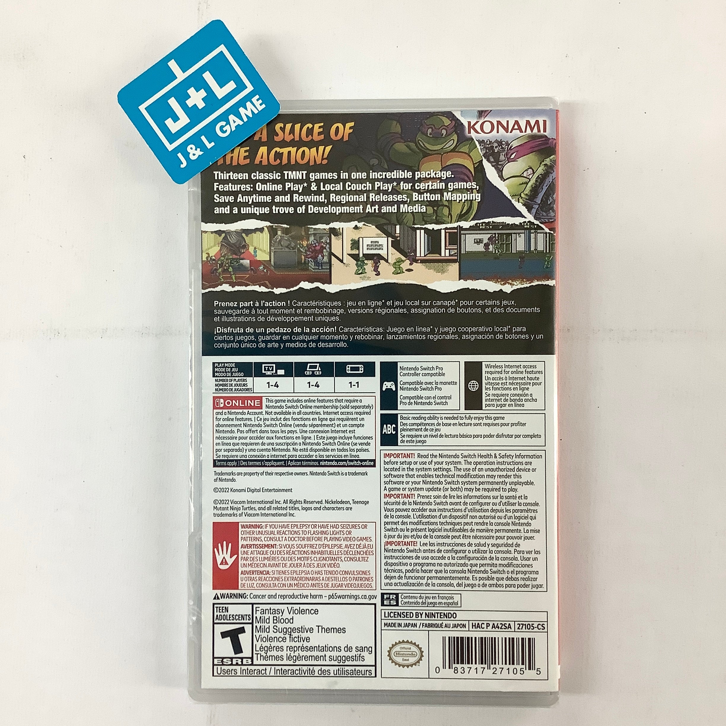 Teenage Mutant Ninja Turtles: The Cowabunga Collection - (NSW) Nintendo Switch Video Games Konami   
