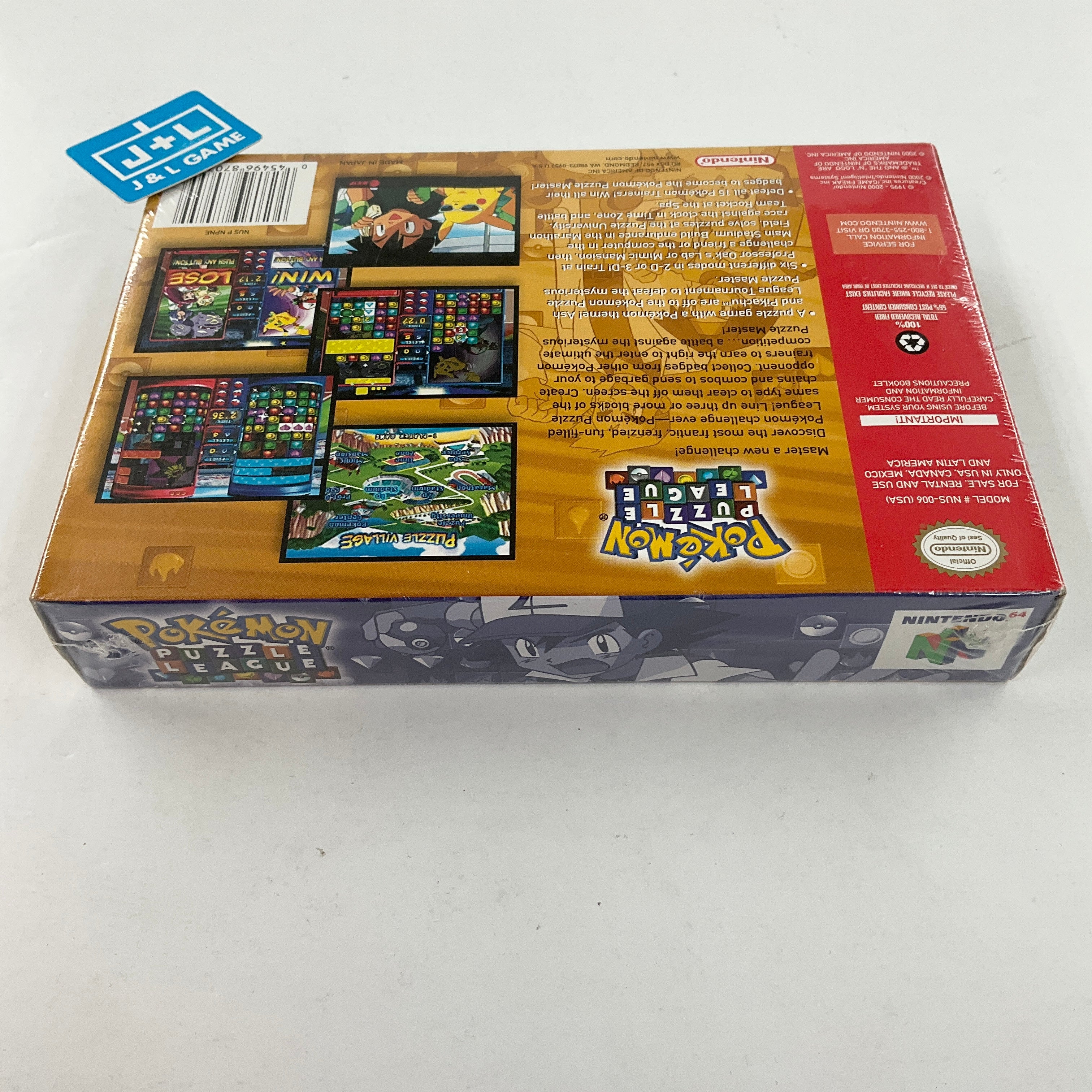 Pokemon Puzzle League - (N64) Nintendo 64 Video Games Nintendo   