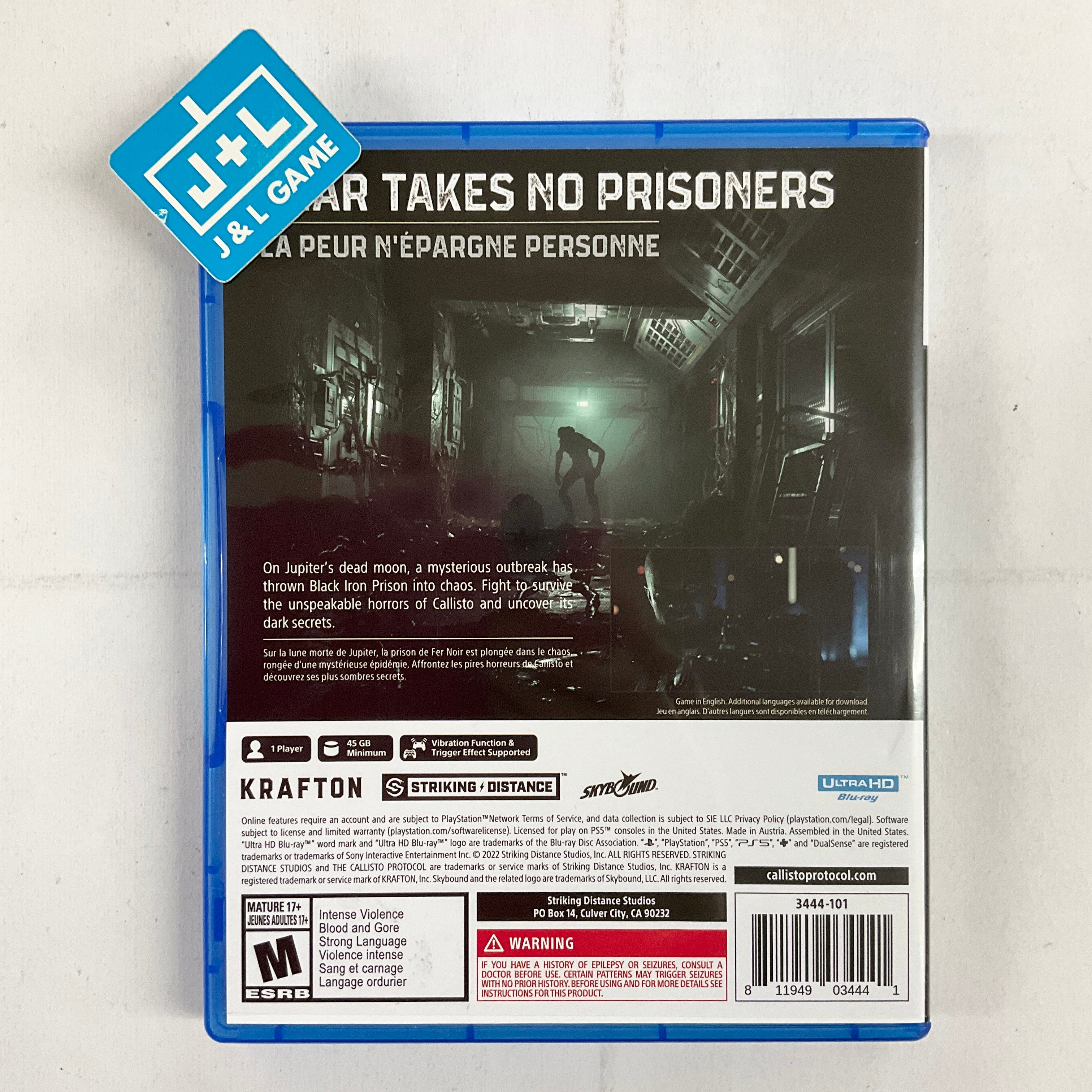 The Callisto Protocol Day One Edition - (PS5) PlayStation 5 [Pre-Owned] Video Games Krafton   
