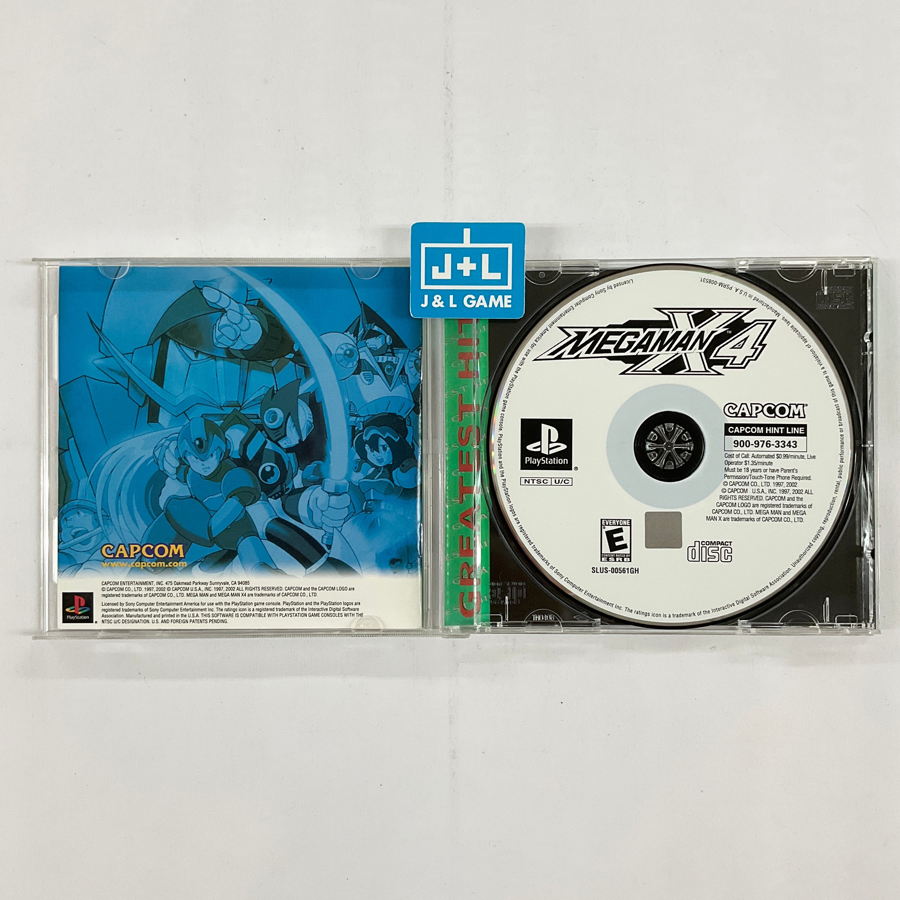 Mega Man X4 (Greatest Hits) - (PS1) PlayStation 1 [Pre-Owned] Video Games Capcom   