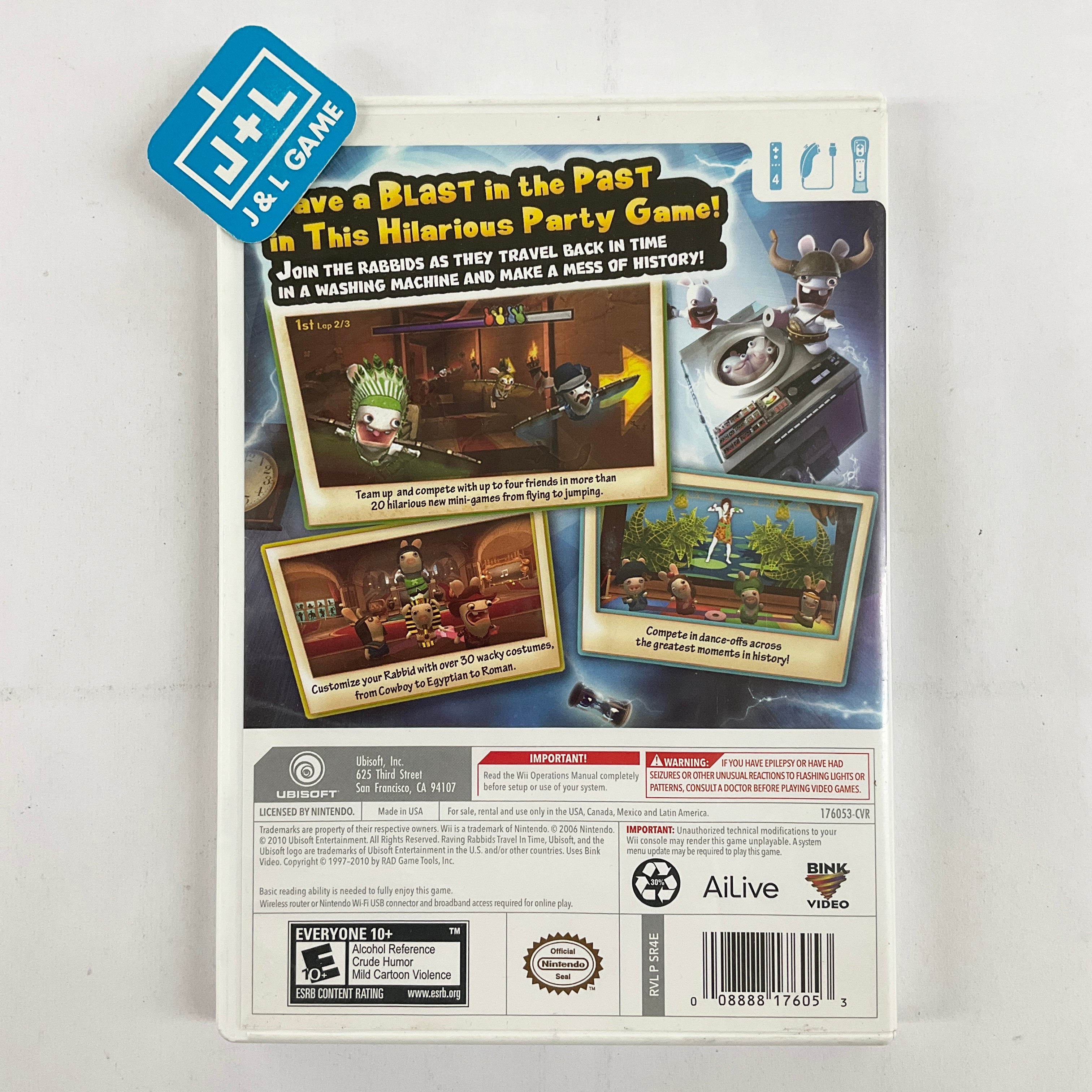 Raving Rabbids: Travel in Time - Nintendo Wii [Pre-Owned] Video Games Ubisoft   