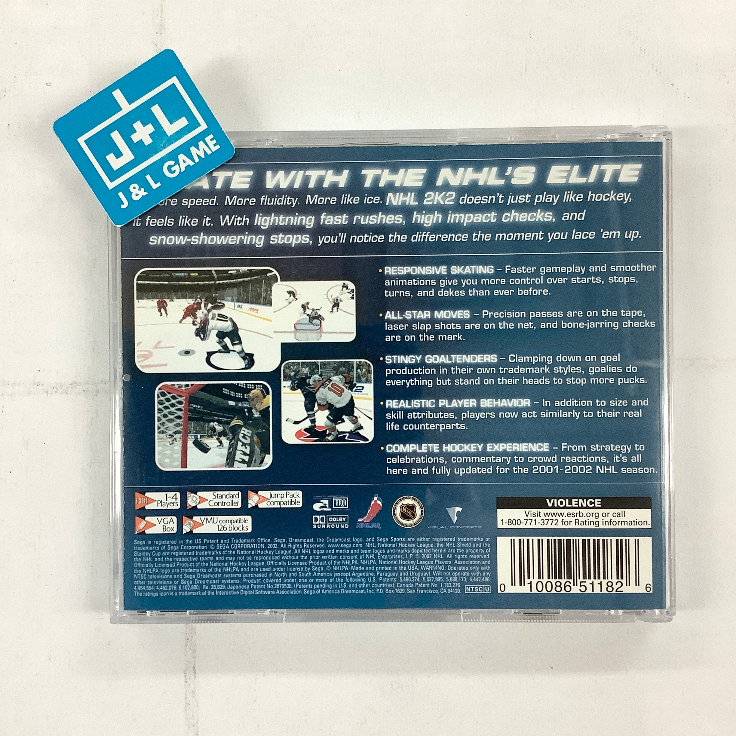 NHL 2K2 - (DC) SEGA Dreamcast  [Pre-Owned] Video Games Sega   