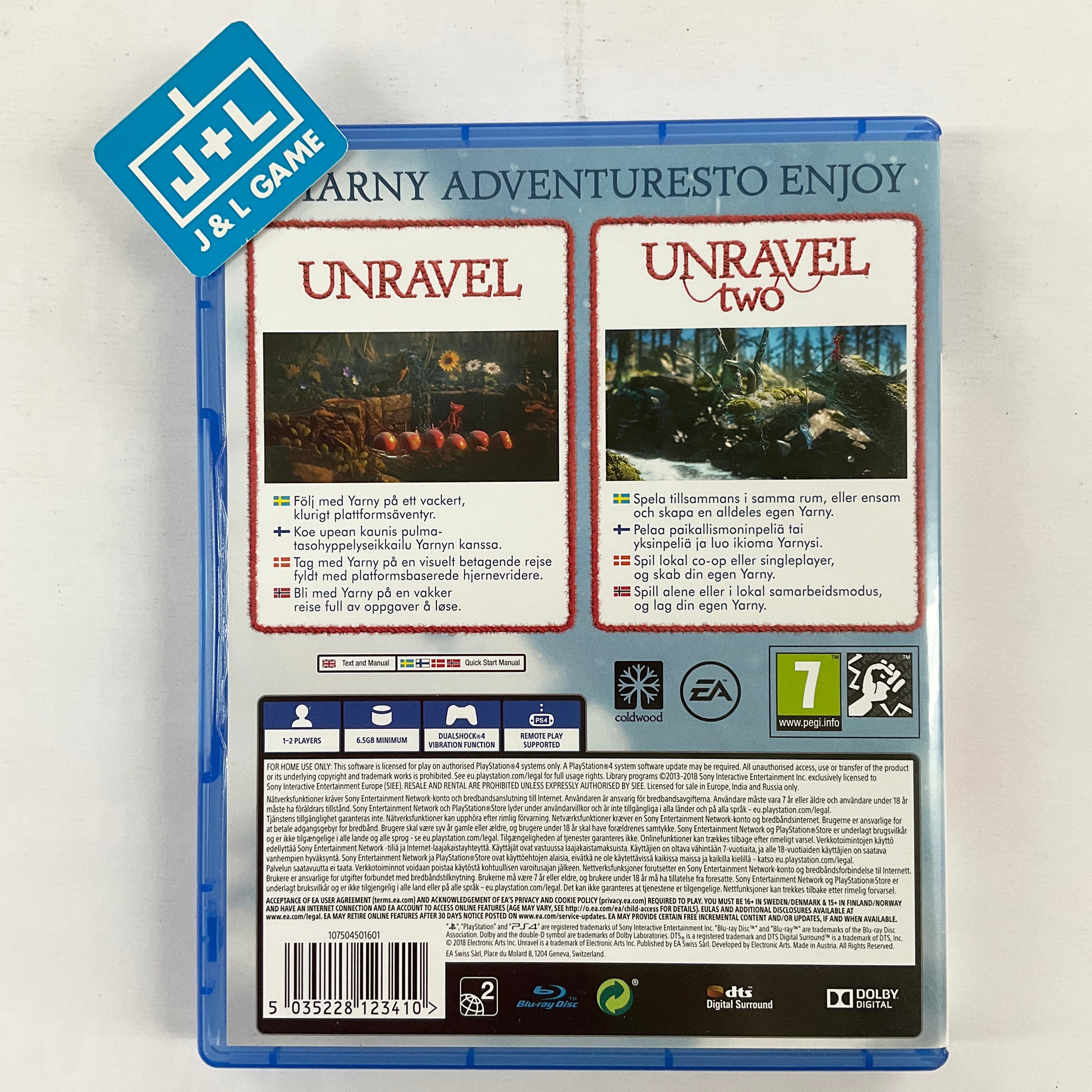 Unravel: Yarny Bundle - (PS4) Playstation 4 [Pre-Owned] (European Import) Video Games Electronic Arts   