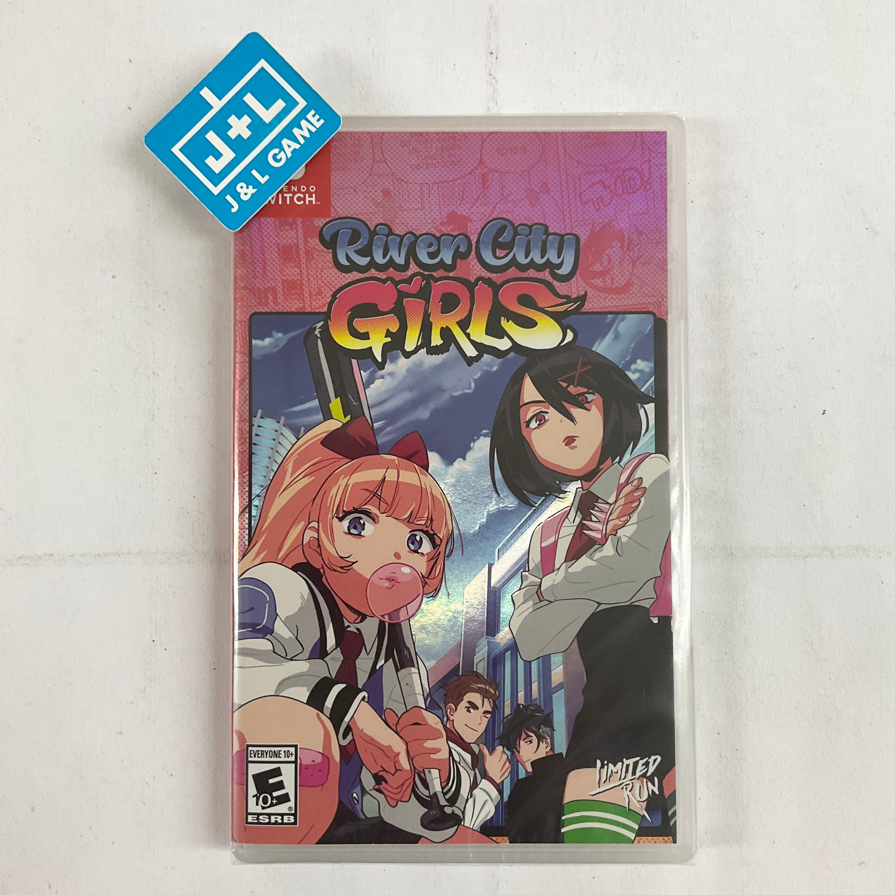 River City Girls (Limited Run #045 Limited Foil Cover Release with Music CD)- (NSW) Nintendo Switch Video Games Limited Run Games   