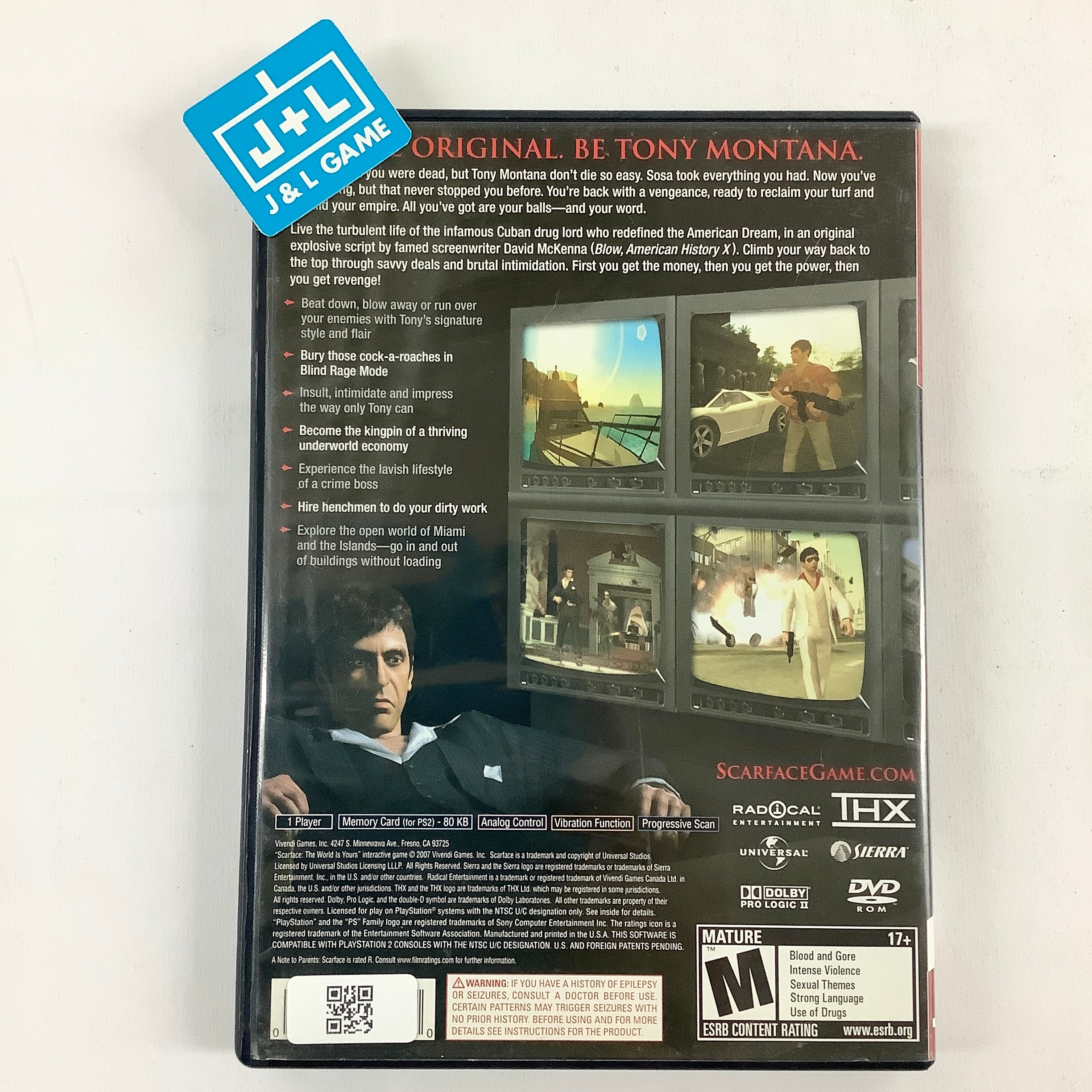 Scarface: The World Is Yours (Greatest Hits) - (PS2) PlayStation 2 [Pre-Owned] Video Games Vivendi Games   