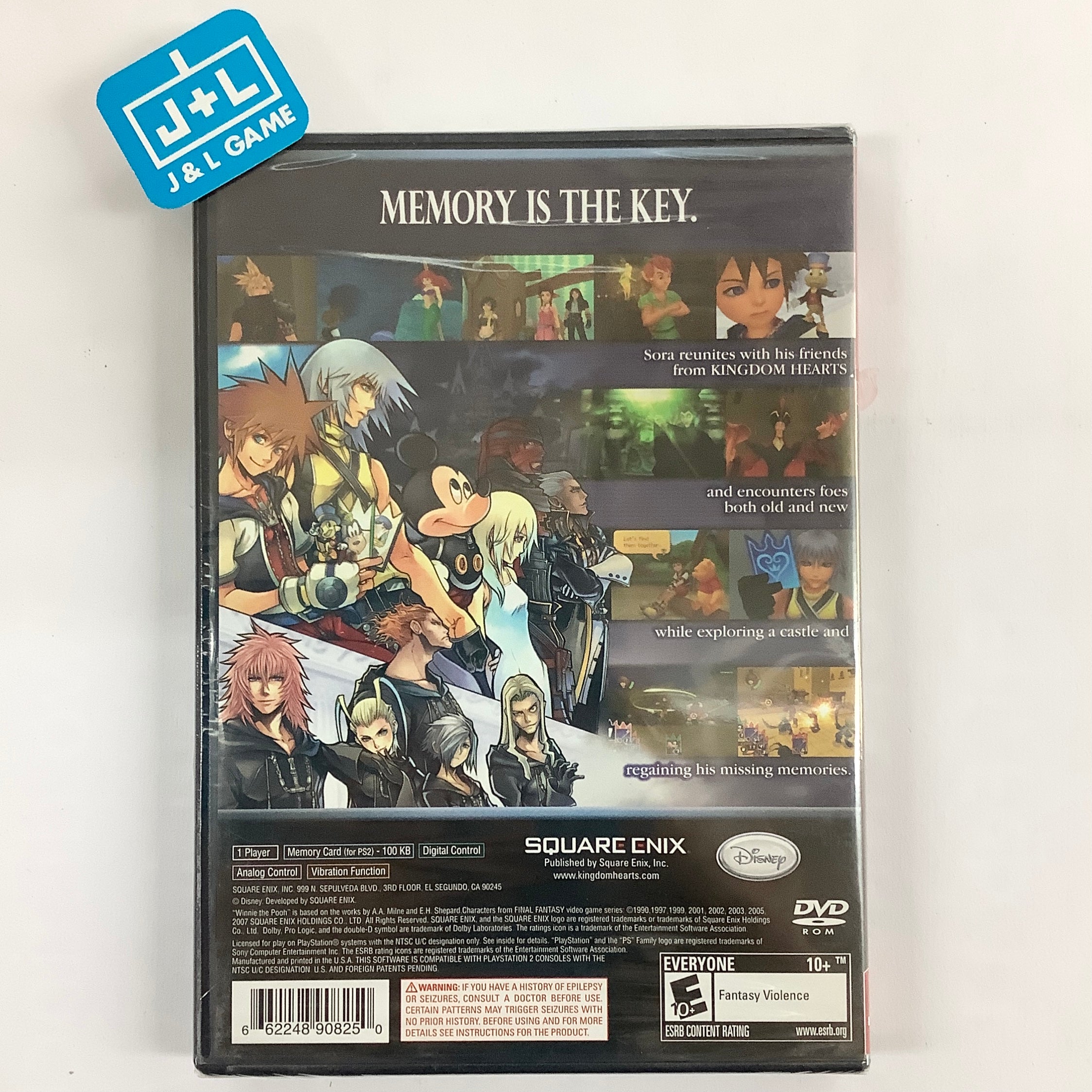 Kingdom Hearts Re:Chain of Memories (Greatest Hits) - (PS2) PlayStation 2 Video Games Square Enix   