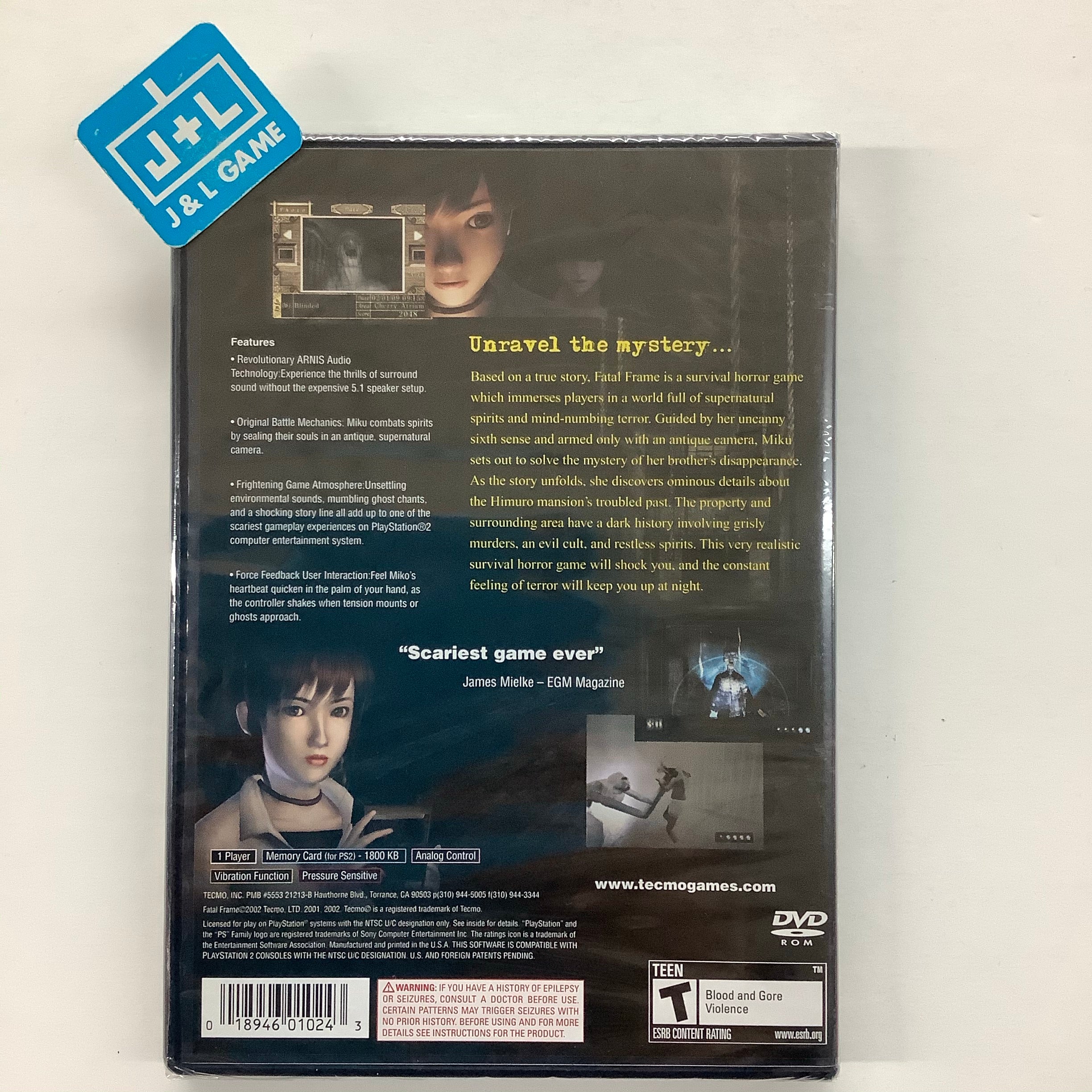 Fatal Frame - (PS2) PlayStation 2 Video Games Tecmo   