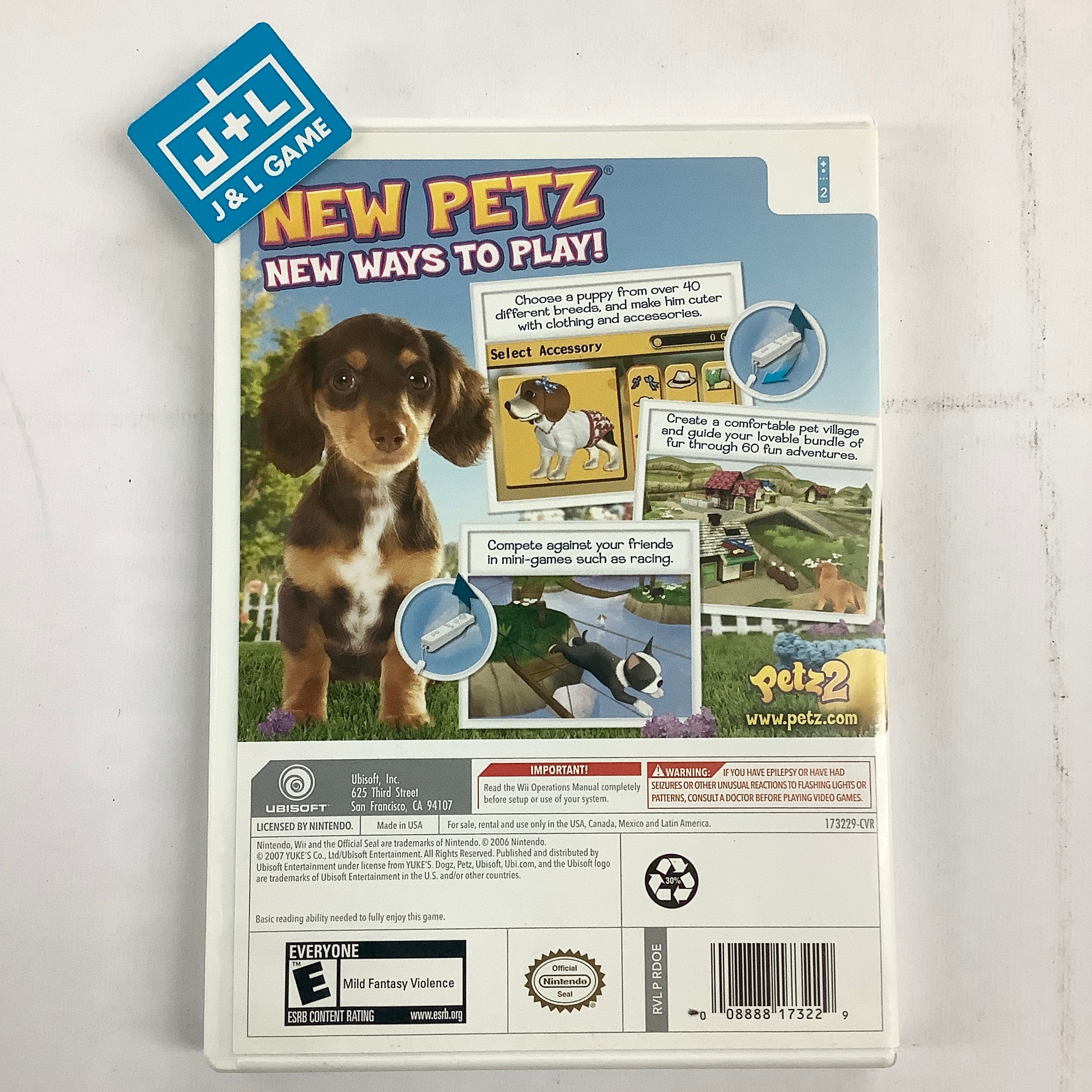 Petz: Dogz 2 - Nintendo Wii [Pre-Owned] Video Games Ubisoft   