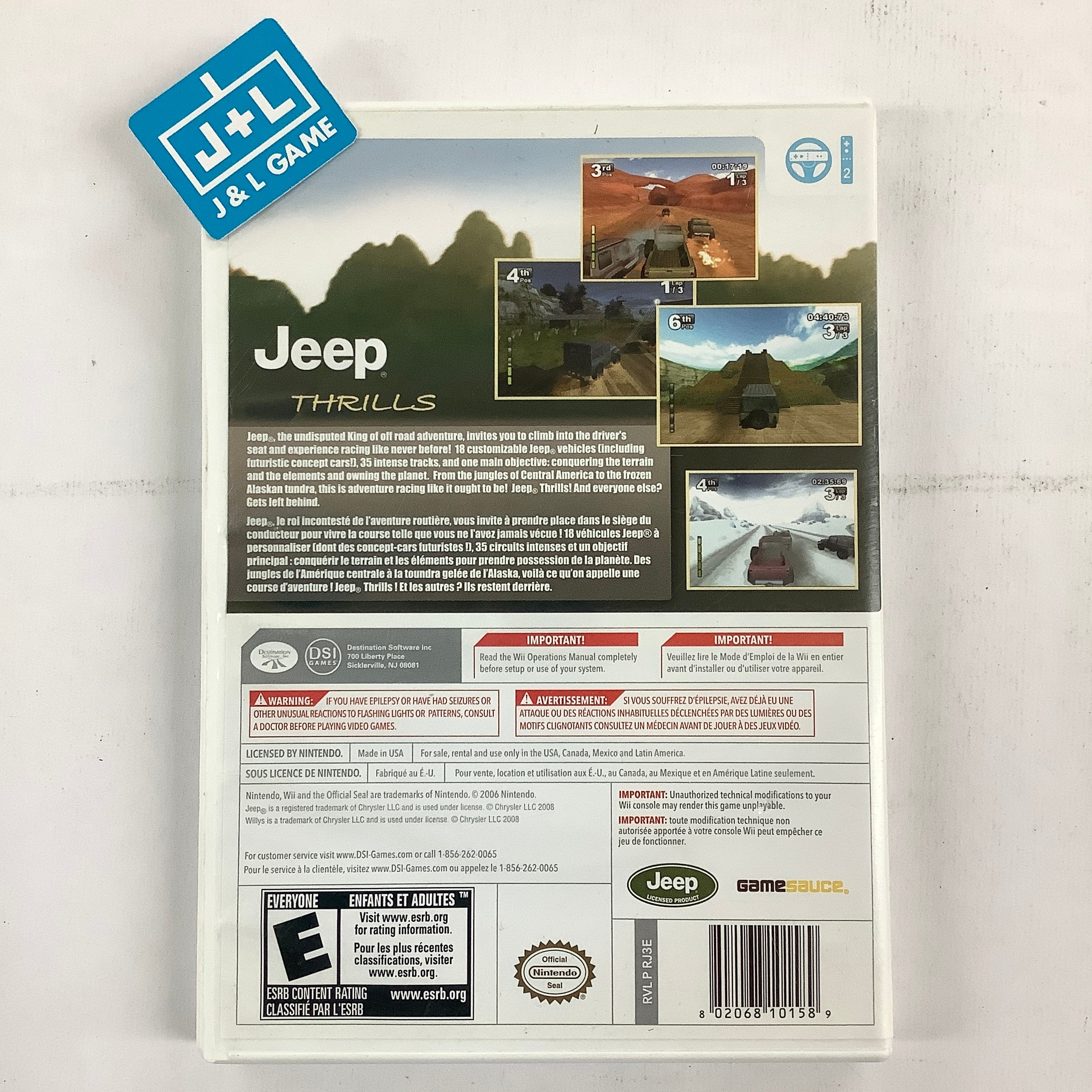 Jeep Thrills - Nintendo Wii [Pre-Owned] Video Games DSI Games   