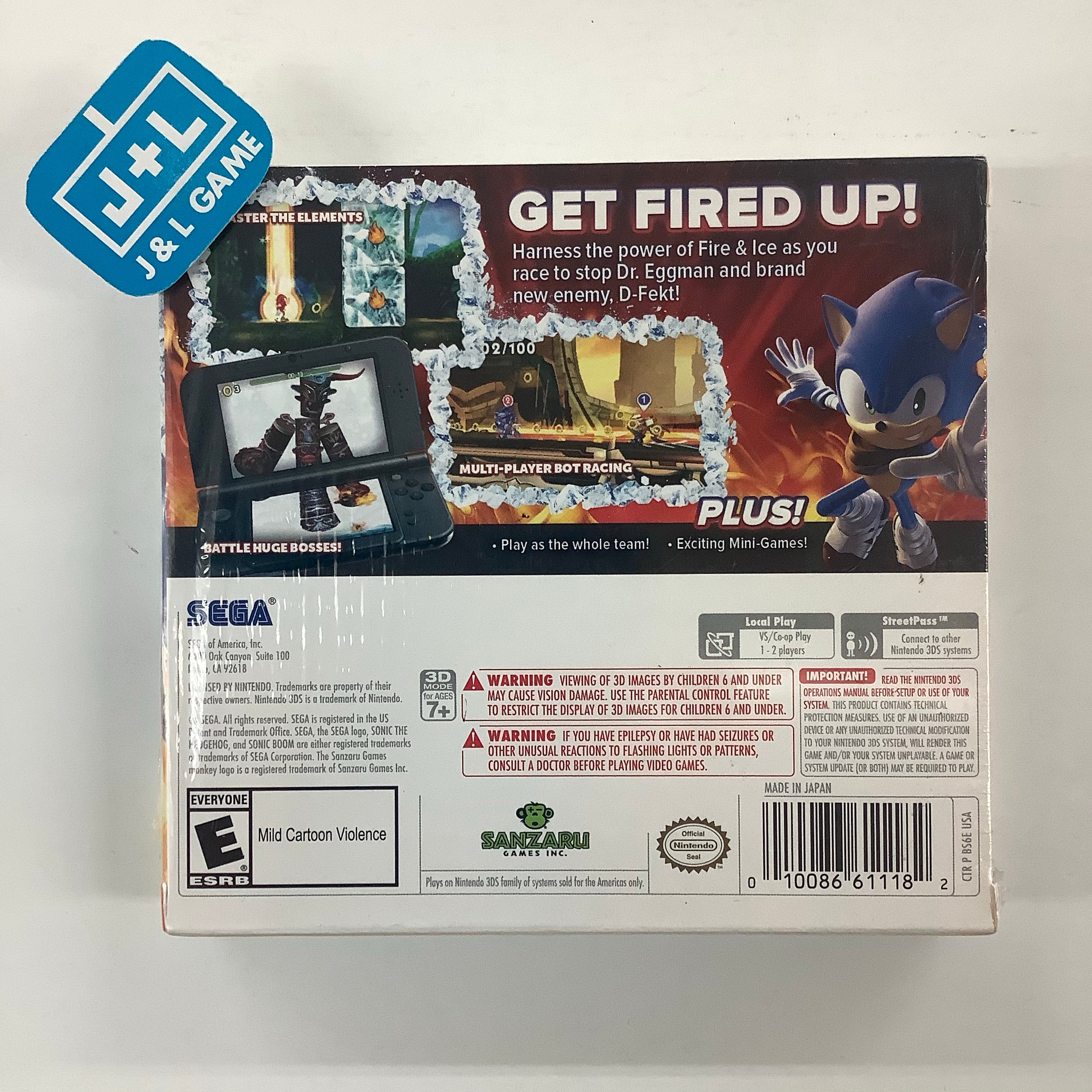 Sonic Boom: Fire & Ice (Launch Edition) - Nintendo 3DS Video Games Sega   