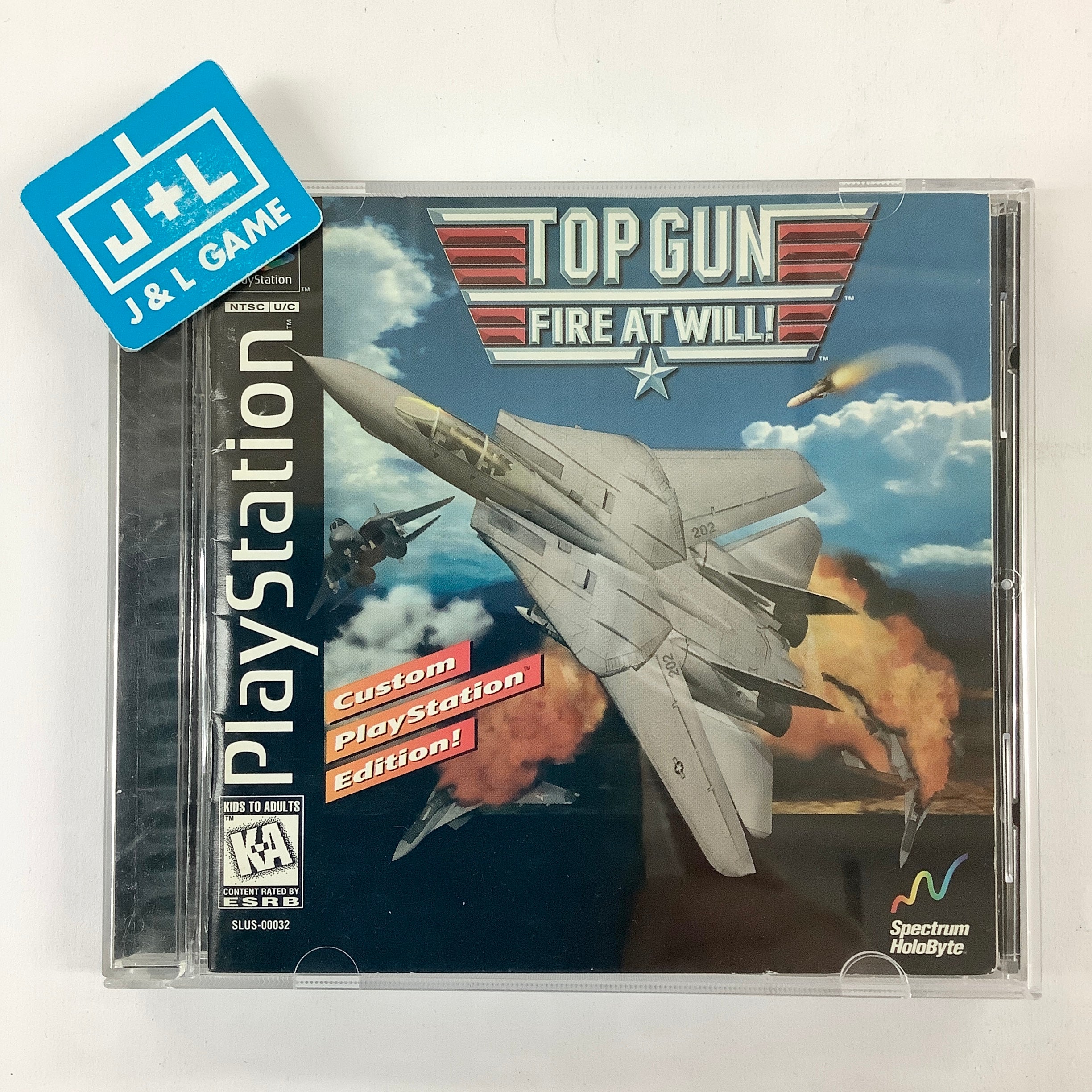 Top Gun: Fire at Will! - (PS1) PlayStation 1 [Pre-Owned] Video Games Spectrum Holobyte   